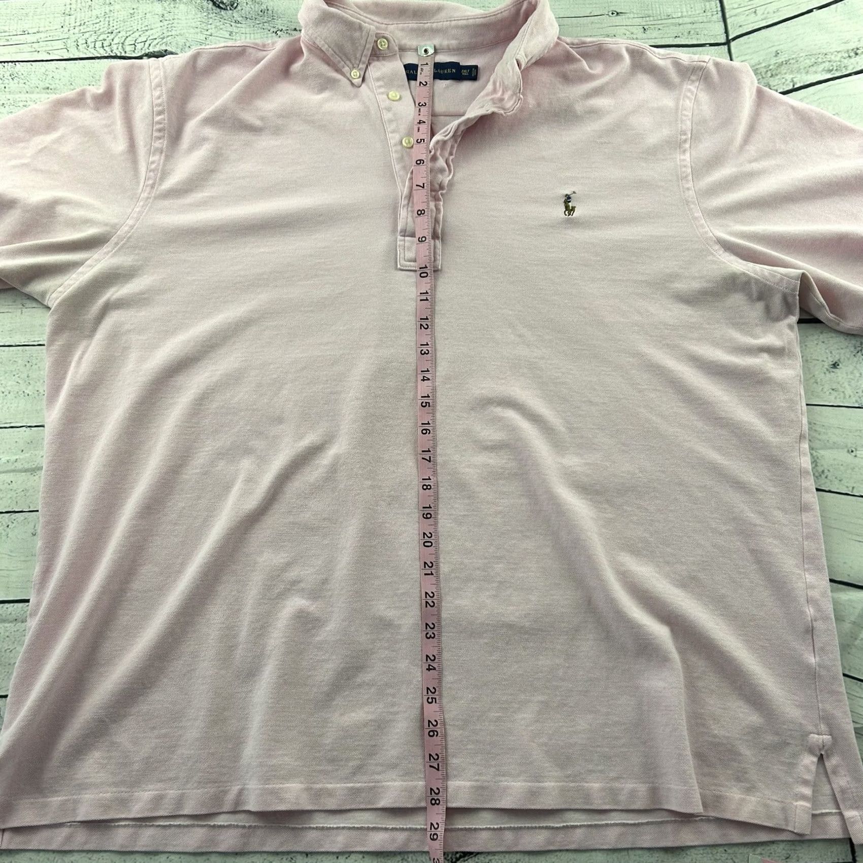 Polo Ralph Lauren Ralph Lauren Short Sleeve Polo Shirt Men's 2XLT Tall Solid Pink Size US XXL / EU 58 / 5 - 5 Thumbnail