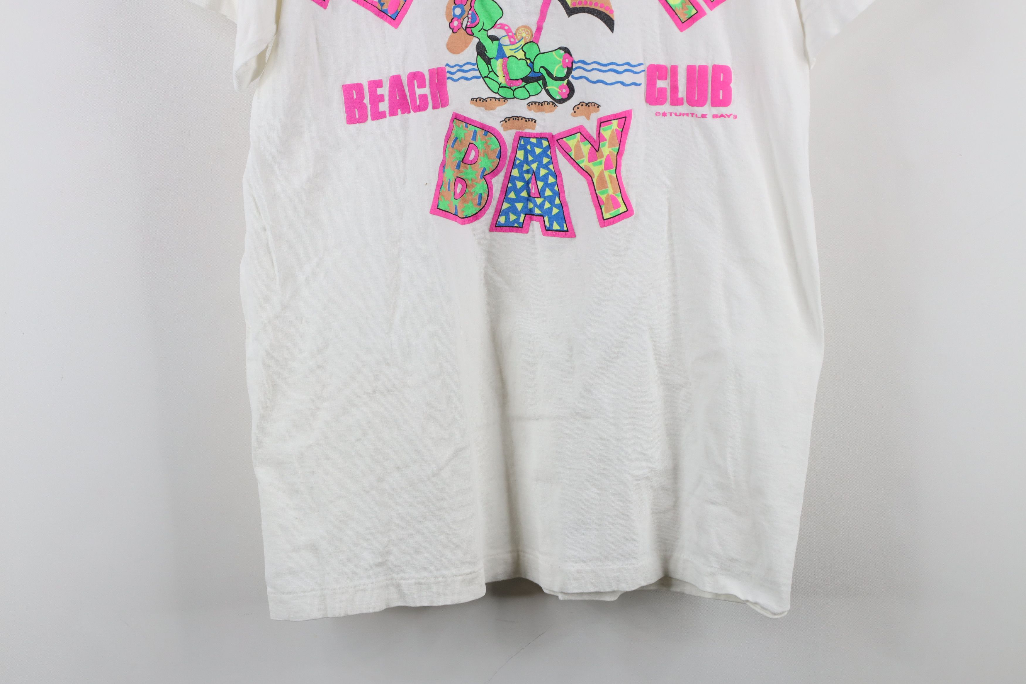 Vintage Vintage 90s Streetwear Bay Beach Club Short Sleeve T-Shirt Size M / US 6-8 / IT 42-44 - 3 Thumbnail