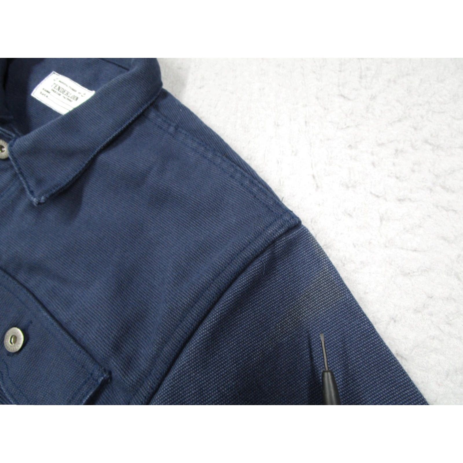 Tenderloin VINTAGE Tenderloin Military Jacket Mens Medium Navy Blue Chore Coat Workwear Canvas Made in USA Size US M / EU 48-50 / 2 - 3 Thumbnail