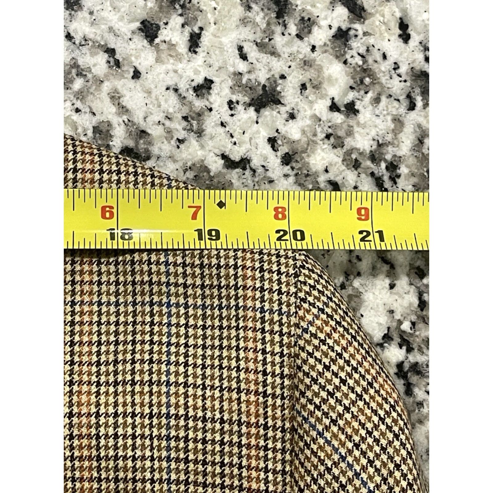 Peter Millar VINTAGE Peter Millar Sport Coat Blazer Mens Sz 46 Houndstooth Double Vented Size 46R - 7 Thumbnail