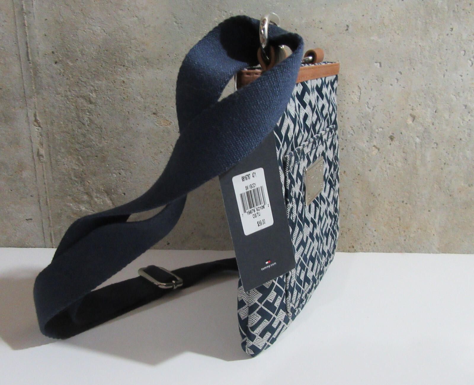 Tommy Hilfiger Tommy Hilfiger Crossbody Bag Xbody TH Logo Navy Blue NWT NEW Size ONE SIZE - 4 Thumbnail