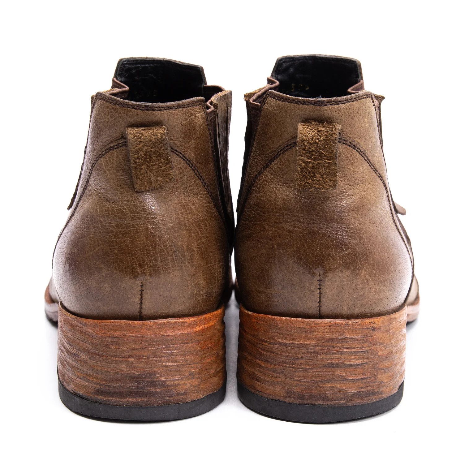 Jean Paul Gaultier Brown Leather Short Ankle Boots with Side Gore Size US 7 / EU 40 - 10 Thumbnail