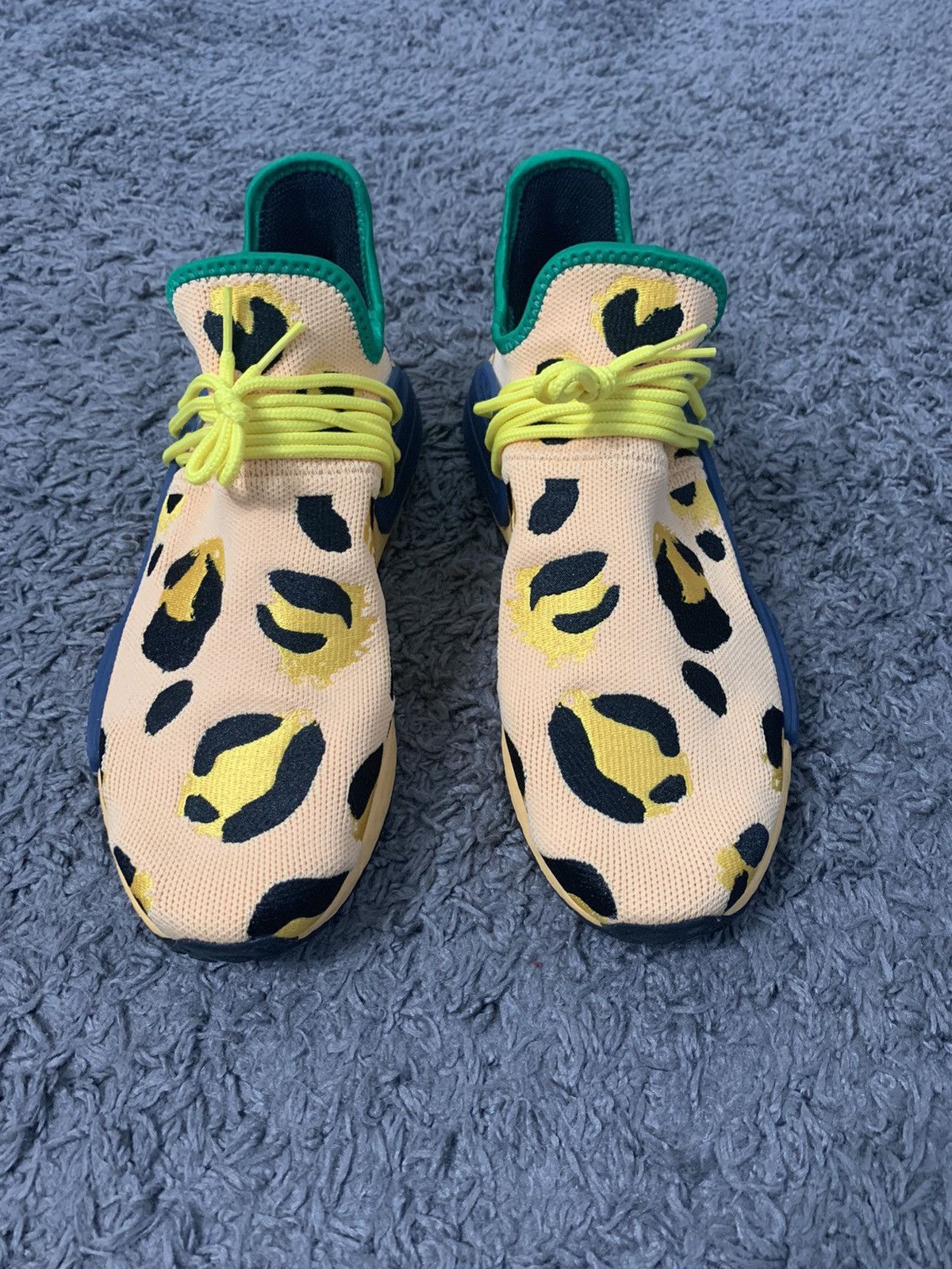 Adidas × Pharrell Pharrell x NMD Human Race 'Animal Print - Pulse Amber' Size US 9.5 / EU 42-43 - 6 Thumbnail