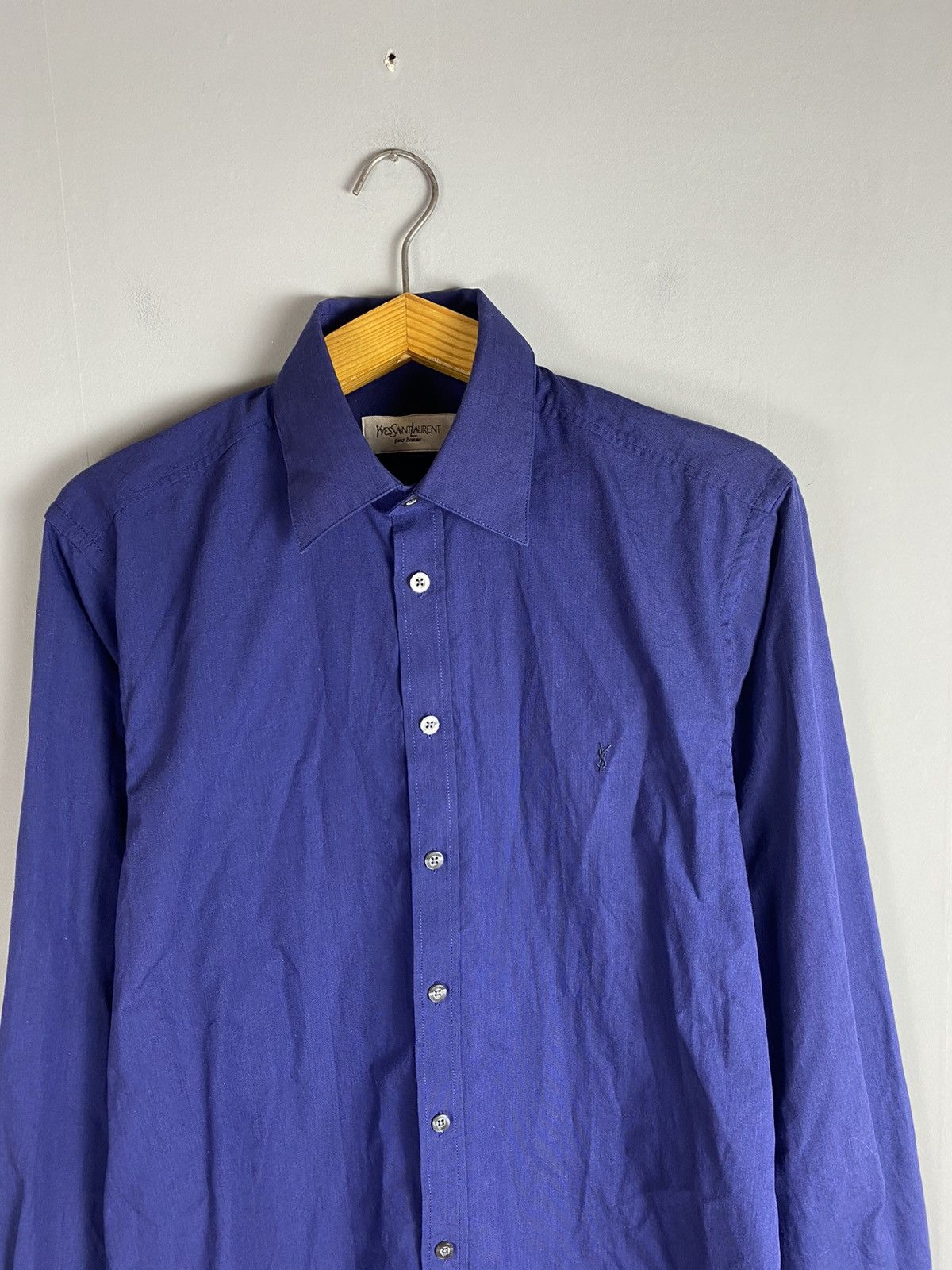 Yves Saint Laurent Vintage 90s YSL Yves Saint Laurent shirt Size US M / EU 48-50 / 2 - 2 Thumbnail