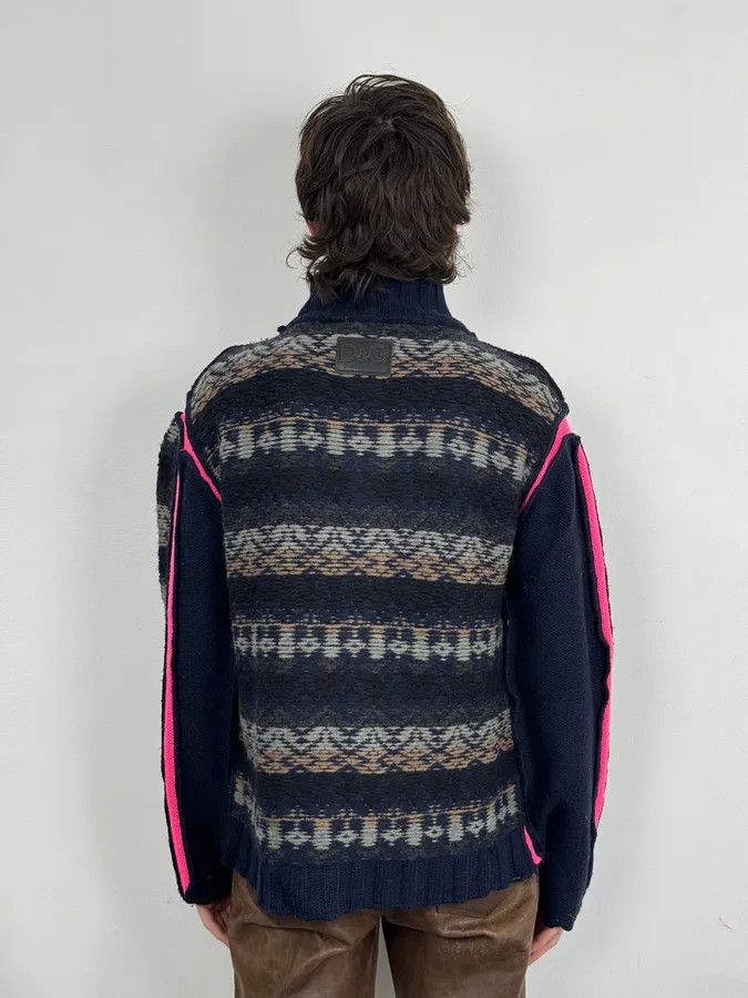 Dolce & Gabbana AW2006 Dolce & Gabbana Blue & Pink Buttoned Wool Sweater Size US M / EU 48-50 / 2 - 3 Thumbnail