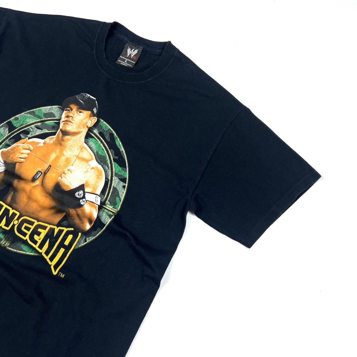 Vintage Vintage 2007 WWE WWF John Cena Black Cotton T Shirt Size L Size US L / EU 52-54 / 3 - 10 Thumbnail