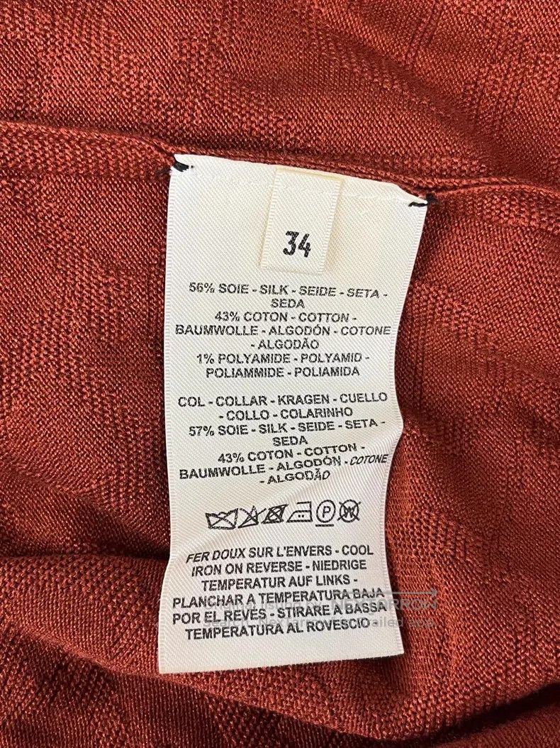 Hermes Hermes Brick Red Pig Nose Printed Short Sleeve Crew Neck T Size XXS / US 00 / IT 34 - 5 Thumbnail