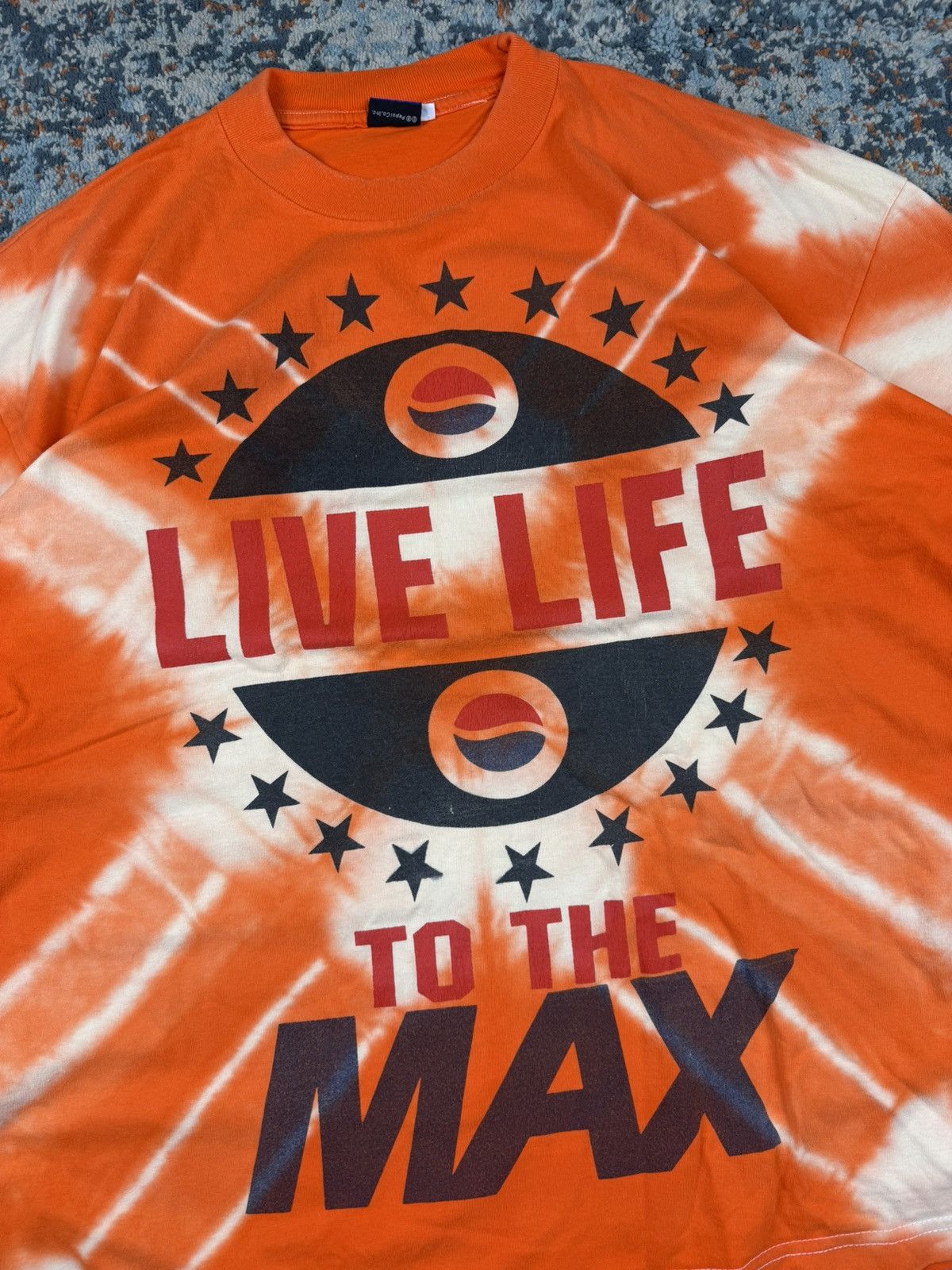 Pepsi × Vintage Vintage 90s Pepsi Max tie dye graphic tee festival Coca Cola Size US XL / EU 56 / 4 - 7 Thumbnail