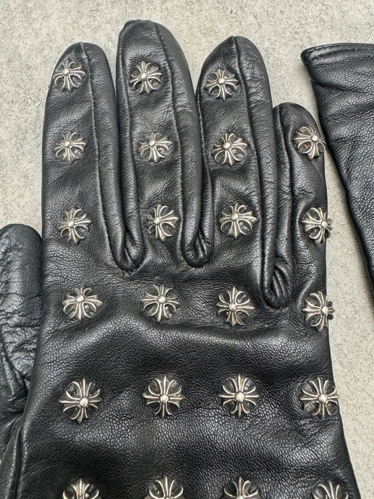 Chrome Hearts Chrome Hearts 925Sliver Pin Lamb Skin Glove Size ONE SIZE - 4 Thumbnail