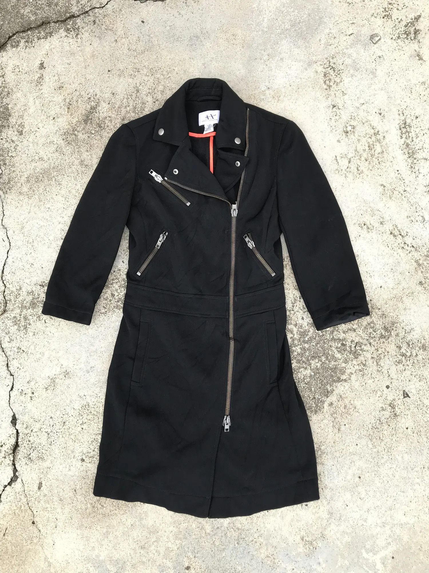 Armani Exchange Armani Schott Style Long Zipper Jacket Size US XS / EU 42 / 0 - 3 Thumbnail