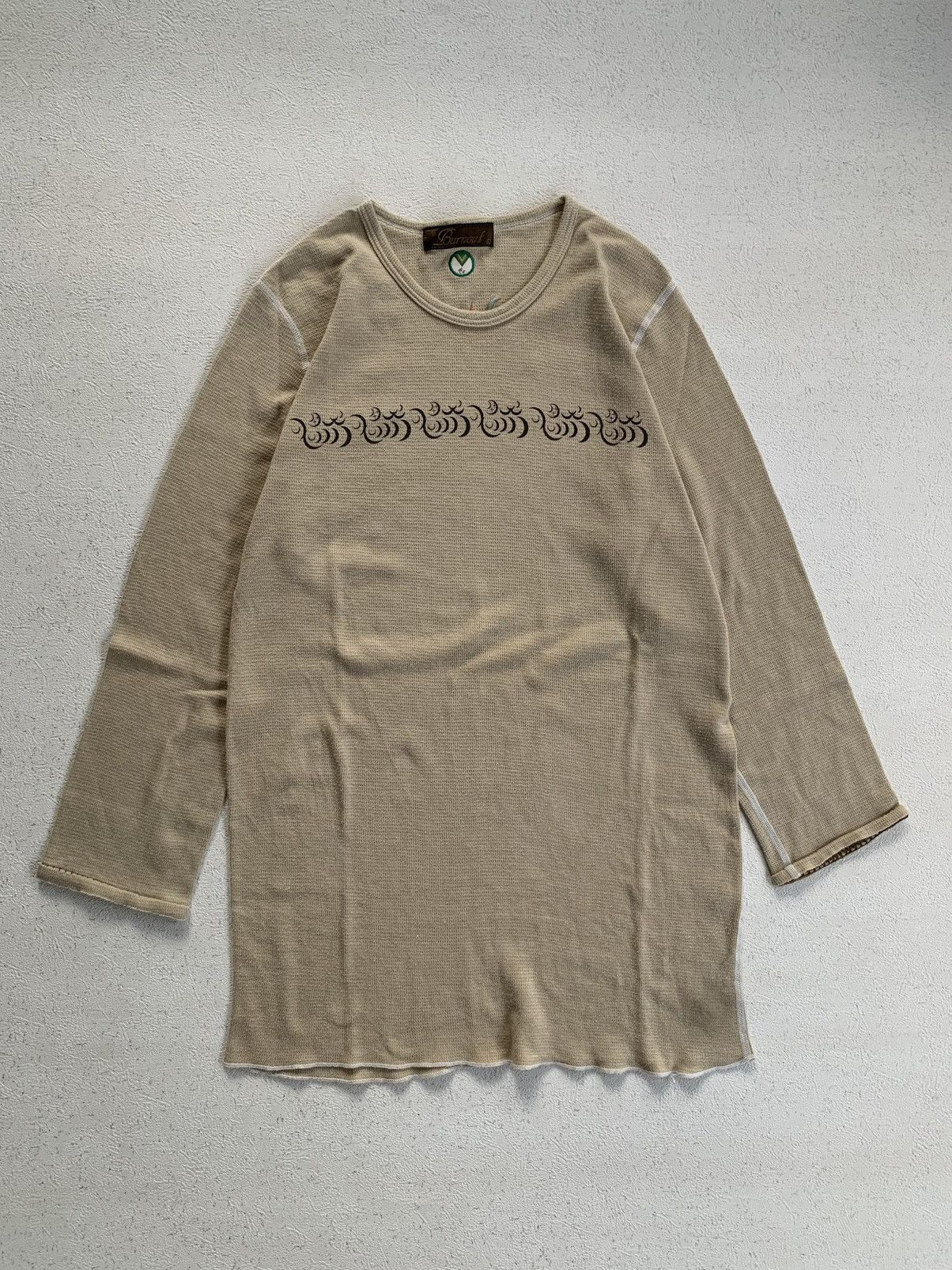 VINTAGE BURNOUT TRIBAL LONGSLEEVE TEE IFSIXWASNINE STYLE
