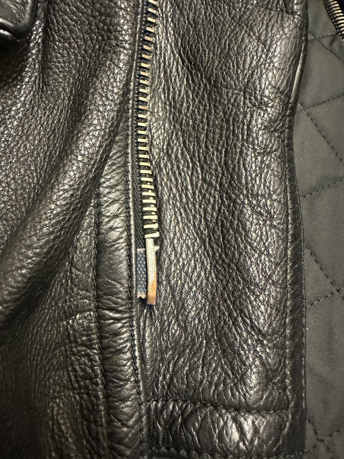 Burberry Prorsum Burberry Prorsum ss11 long leather biker jacket Size US L / EU 52-54 / 3 - 23 Thumbnail