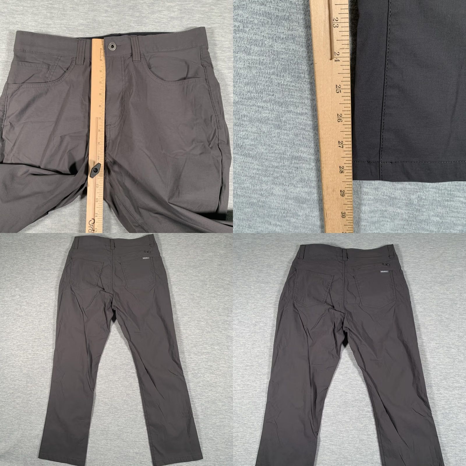 Eddie Bauer Eddie Bauer Pants Mens 34x29 Gray Stretch Nylon Hiking Zip Pocket Outdoor Travel Khakis Straight Leg Mens Mens 34 Gray Size US 34 / EU 50 - 8 Thumbnail