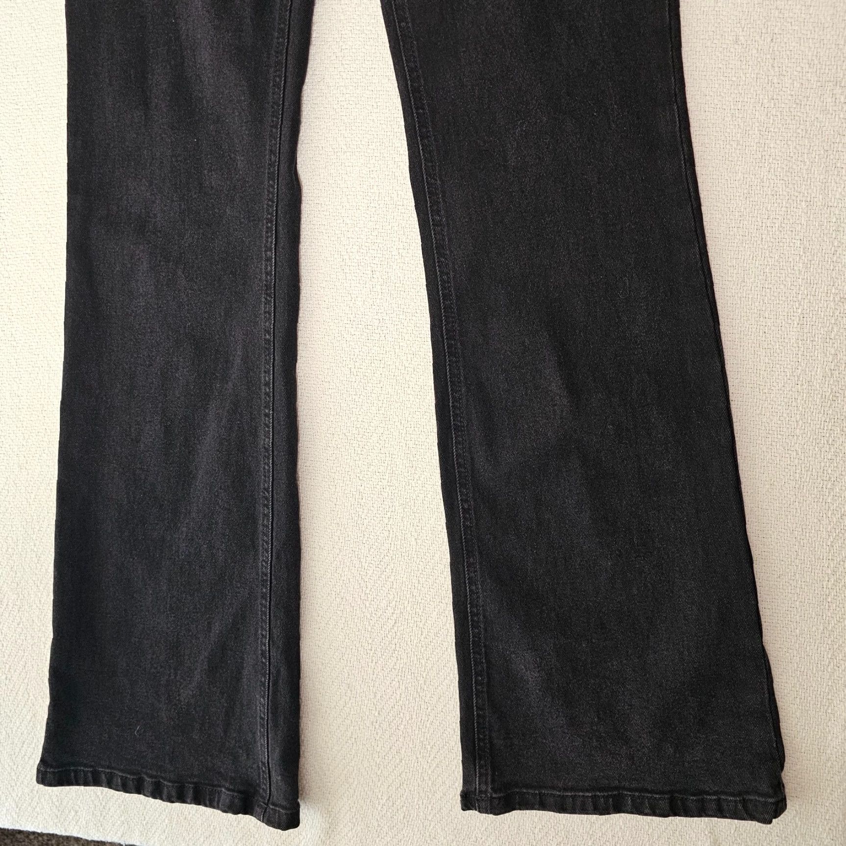 Asos ASOS Maternity Black Flare Jeans Women’s Size 6 Stretch Sides Comfy Size 28" / US 6 / IT 42 - 2 Thumbnail