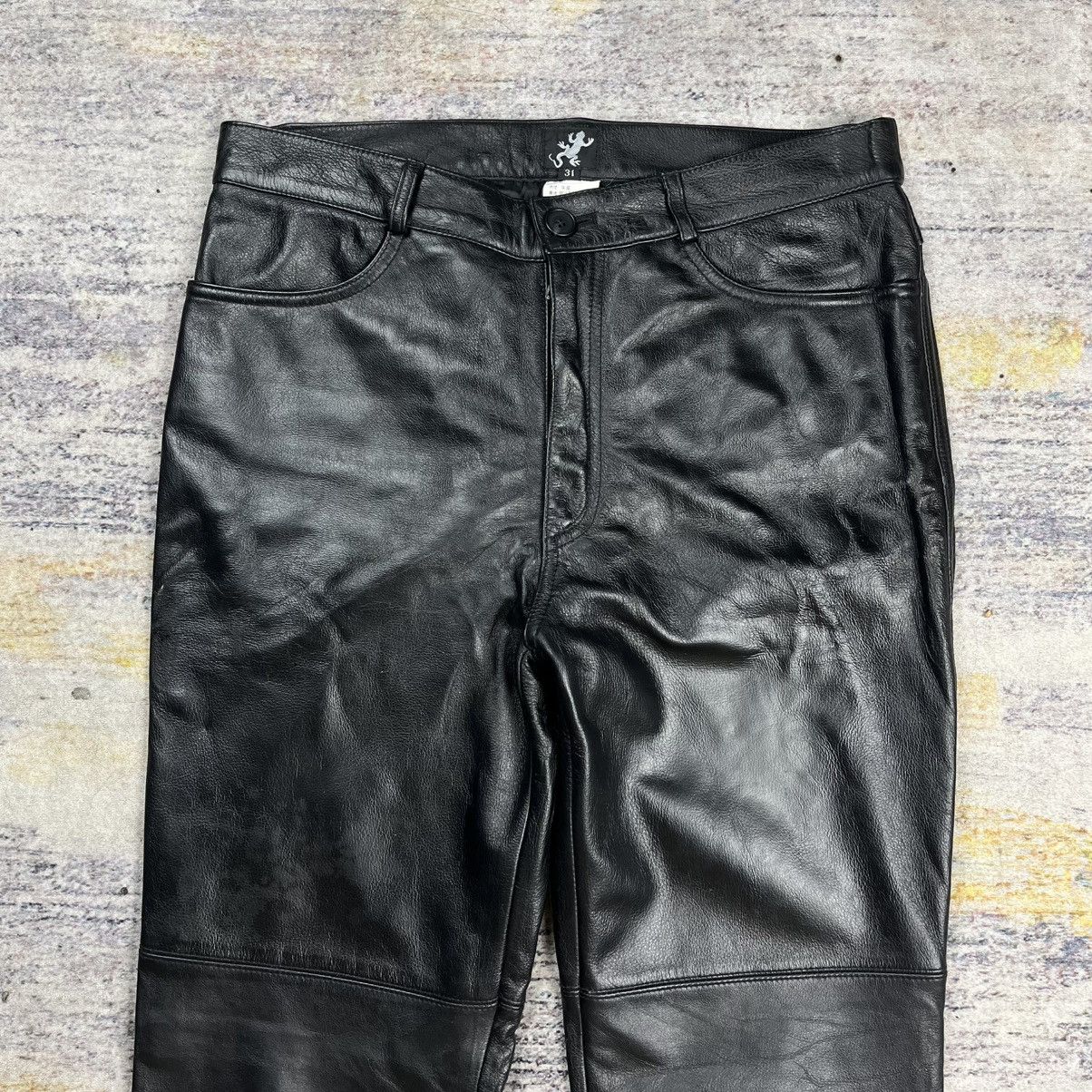 agnes b. Vintage 90s Agnes B leather pants Size US 30 / EU 46 - 3 Thumbnail