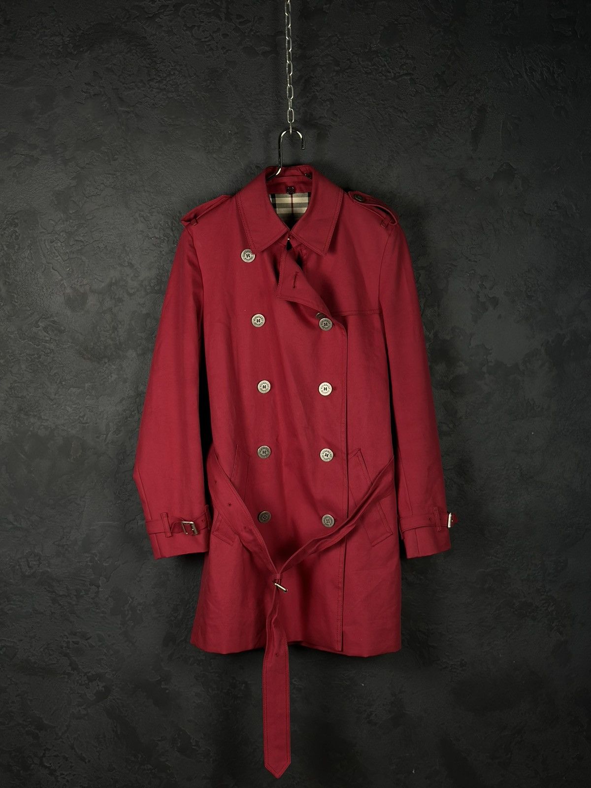 Burberry × Vintage Womens Burberry Vintage Trench Coat Jacket Wool Lining Size M / US 6-8 / IT 42-44 - 1 Thumbnail