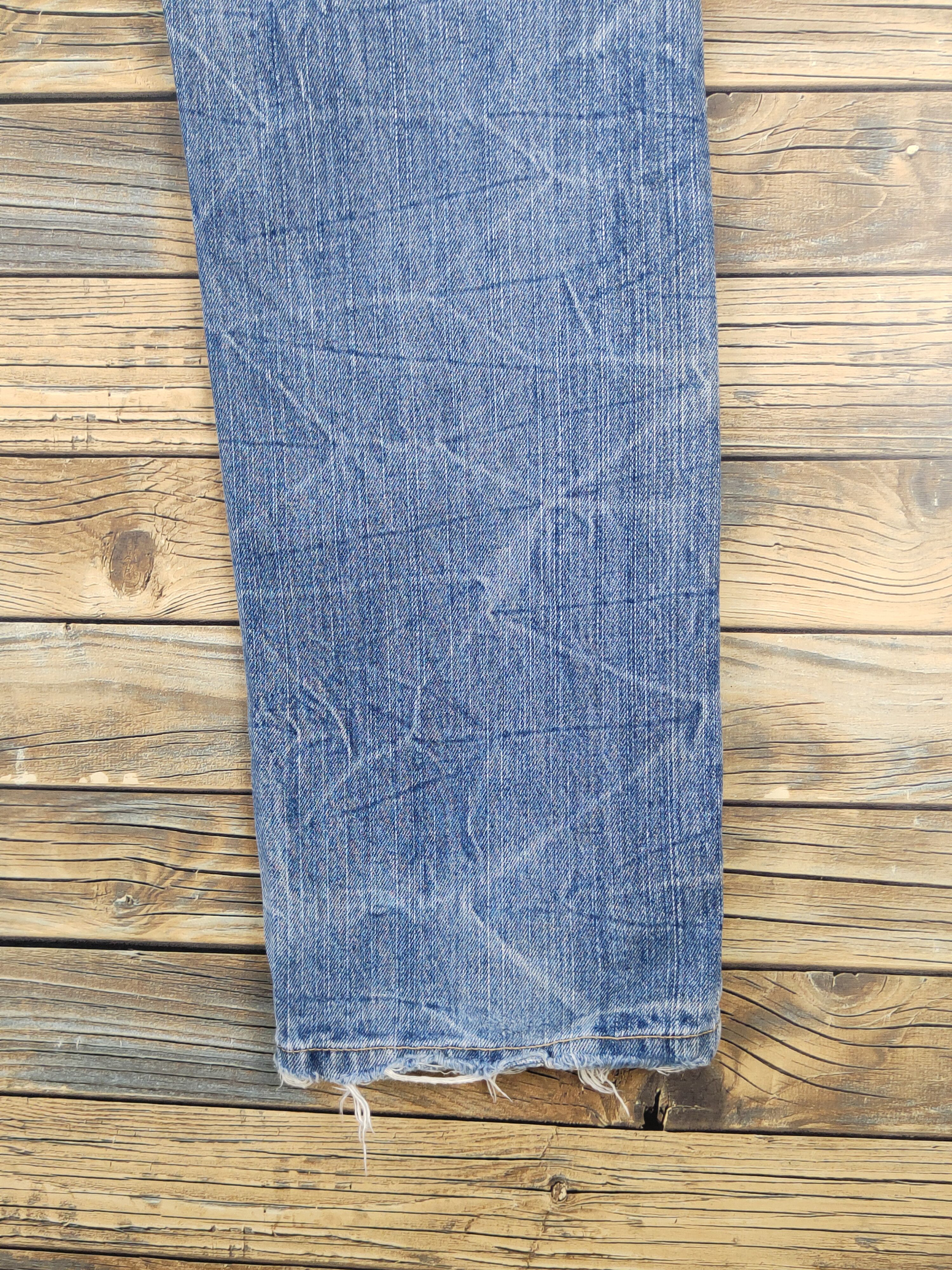 Japanese Brand Japanese Brand Dark Blue Distressed Ripped Jeans #W1697 Size US 34 / EU 50 - 12 Thumbnail