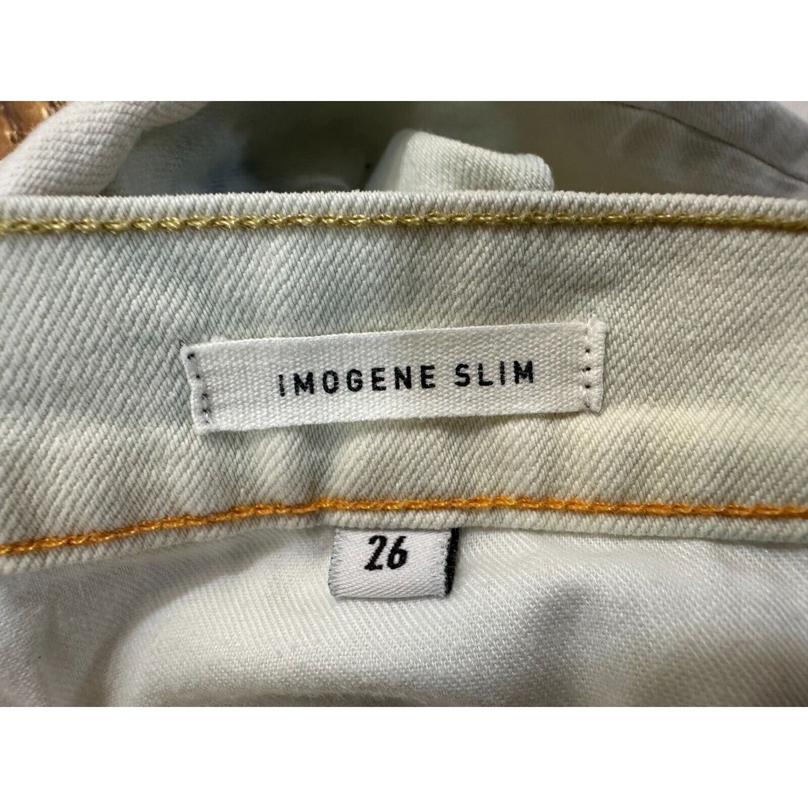 Imogene + Willie Imogene And Willie Imogene Slim Straight Jeans white dye Siz Size 26" / US 2 / IT 38 - 3 Thumbnail