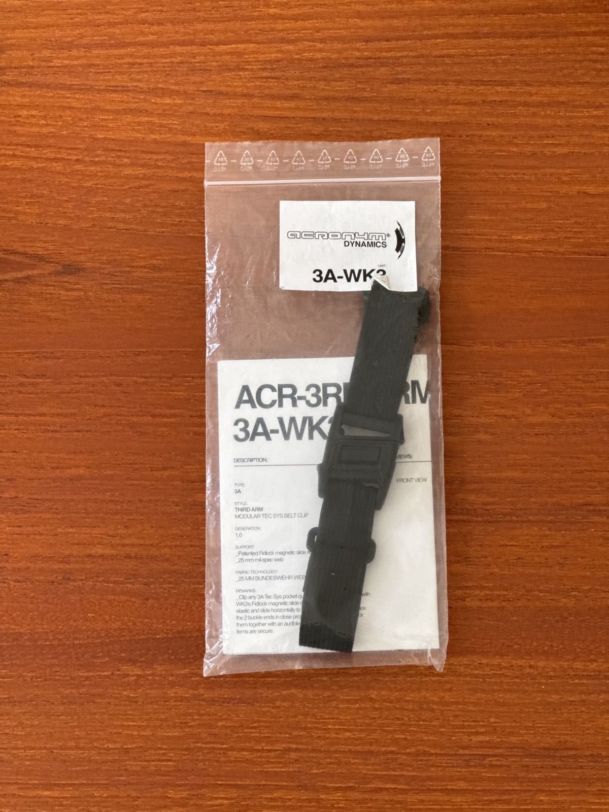 image of Acronym x Bagjack Acroиym 3A-Wk3 in Black, Men's