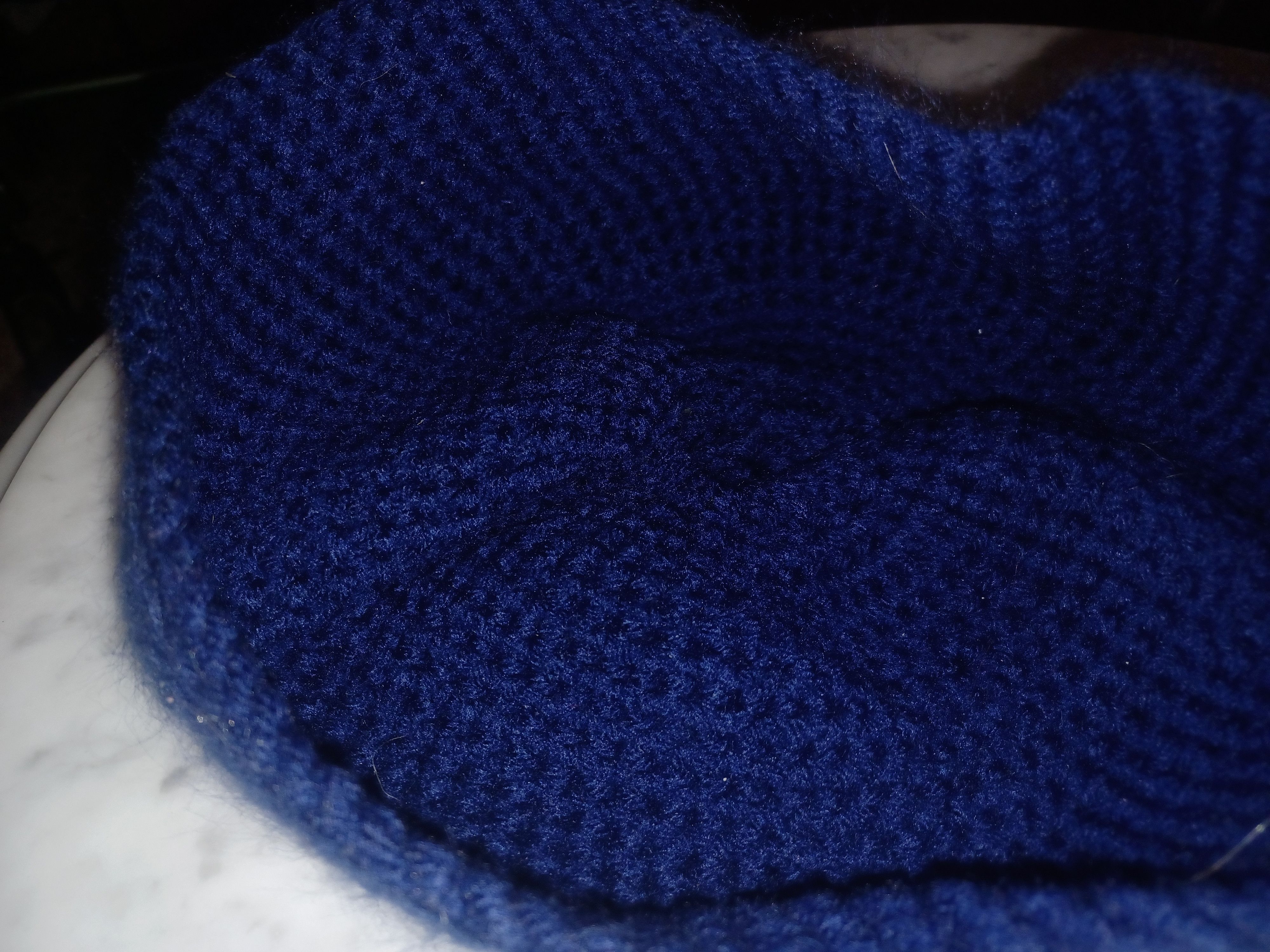 Other Beanie Women's Navy Crocheted Flower Size ONE SIZE - 5 Thumbnail
