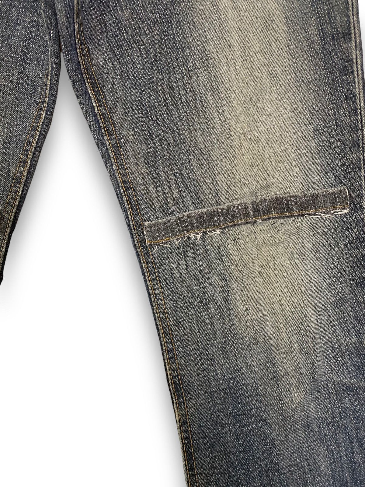 Edwin Vintage Edwin x Something Pour Femme Distressed Flared Jeans Size 28" / US 6 / IT 42 - 8 Thumbnail