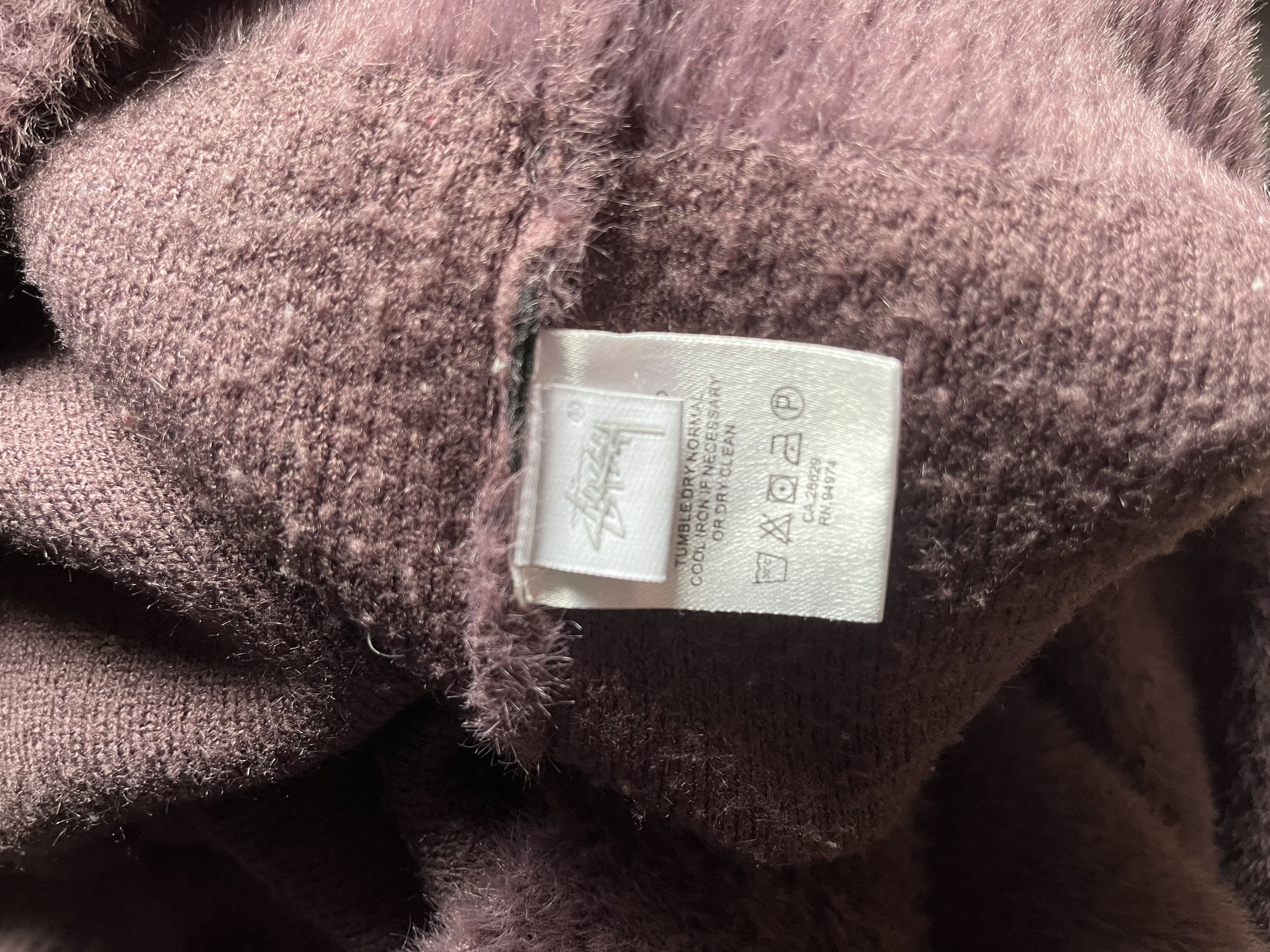 Stussy Stussy Shaggy Cardigan Eggplant Purple Size US M / EU 48-50 / 2 - 4 Thumbnail