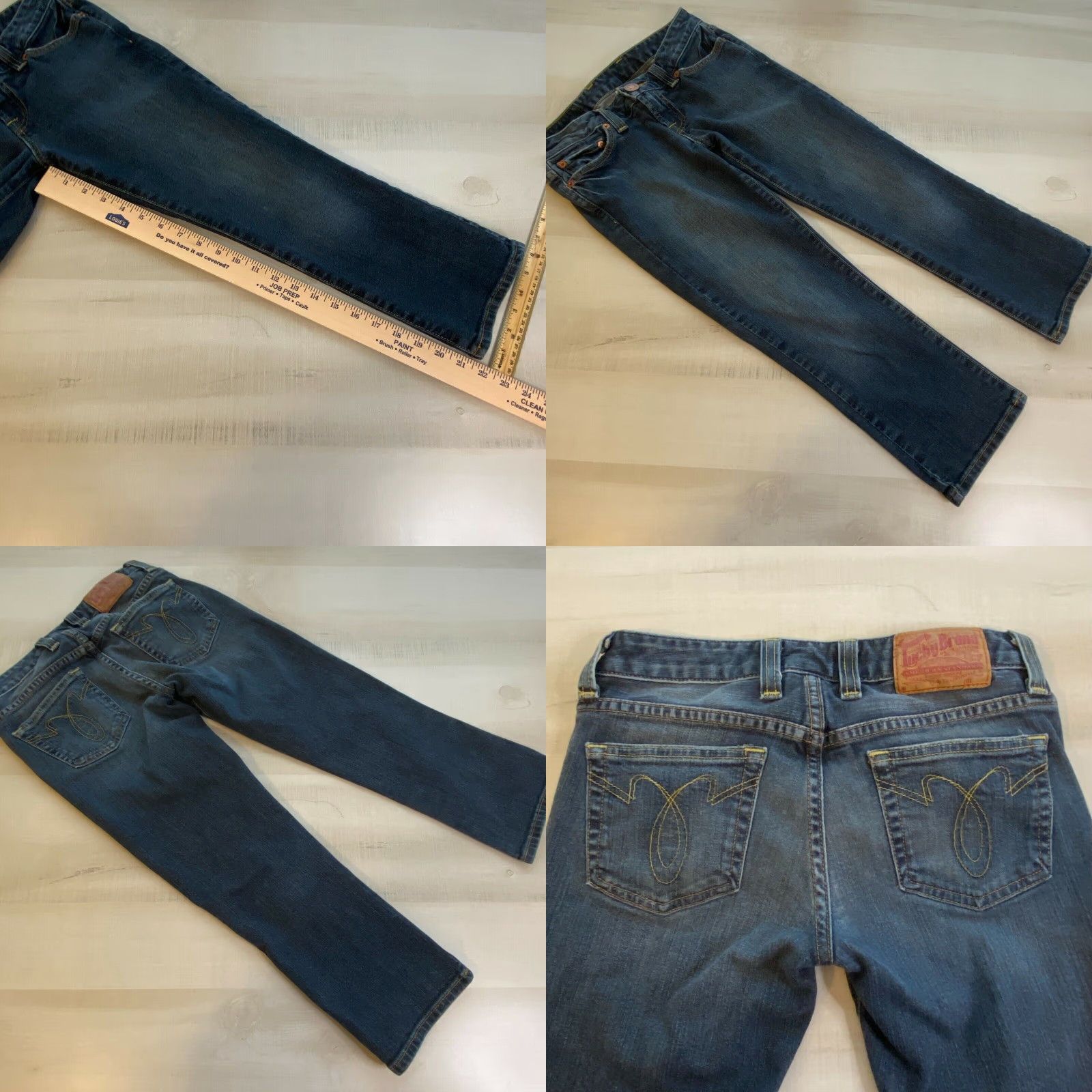 Lucky Brand Lucky Brand Women's Cropped Dark Blue Jeans 0/25 Size 25" / US 0 / IT 36 - 8 Thumbnail
