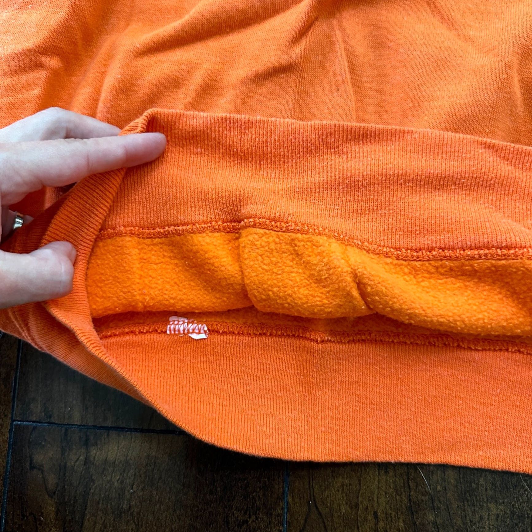 Vintage VINTAGE 1960s Rockabilly Sweatshirt Sweater 60s 70s Orange USA Graphic Print Crew Neck Long Sleeve L Men Size US L / EU 52-54 / 3 - 4 Thumbnail