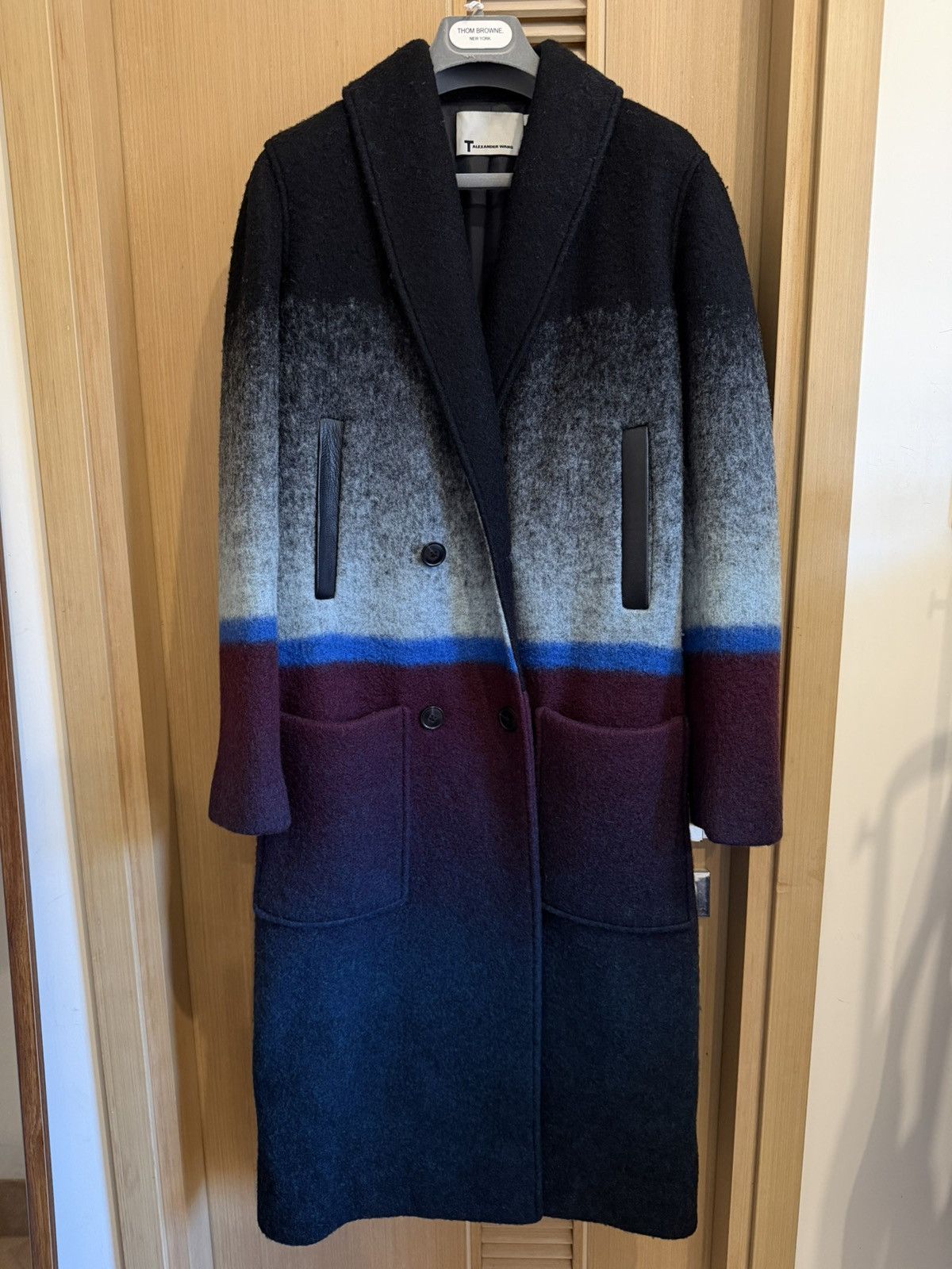 T by Alexander Wang T by Alexander Wang Degrade Ombré wool-blend coat Size XS / US 0-2 / IT 36-38 - 3 Thumbnail