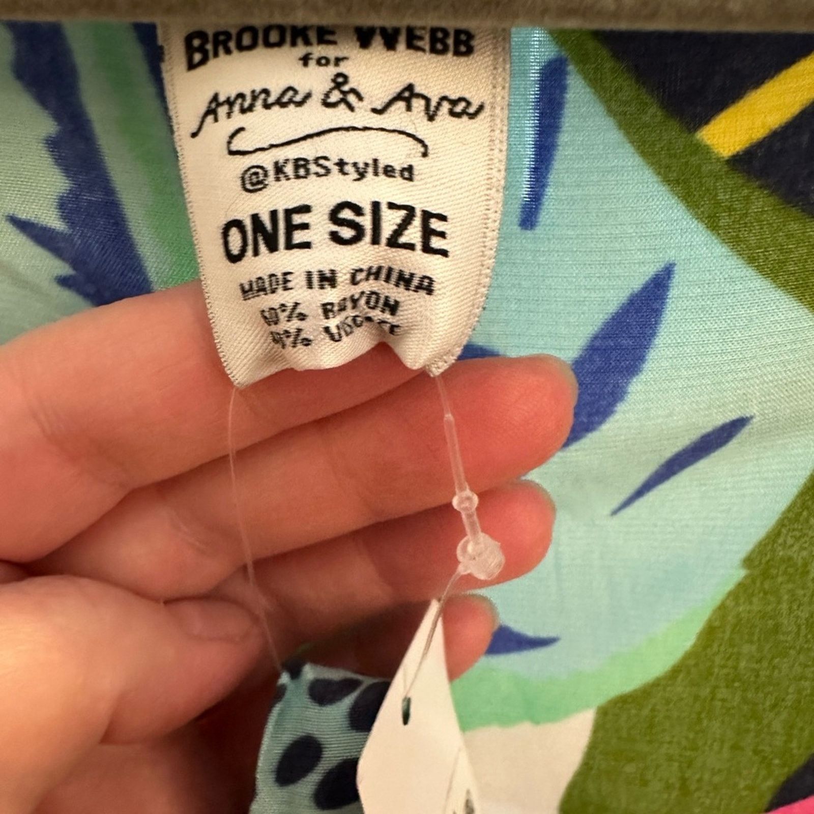 Other Brooke Webb for Anna & Ava Vibrant Tropical Kimono OS Size ONE SIZE - 4 Thumbnail