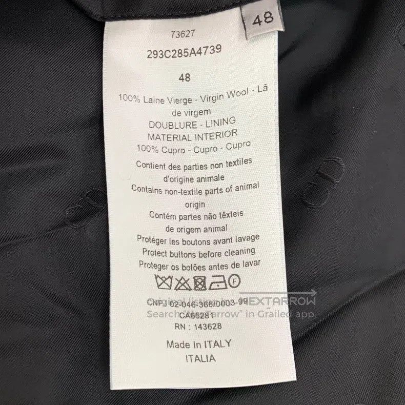 Dior Dior Black wool lapel double-breasted long-sleeved suit ja Size US M / EU 48-50 / 2 - 6 Thumbnail