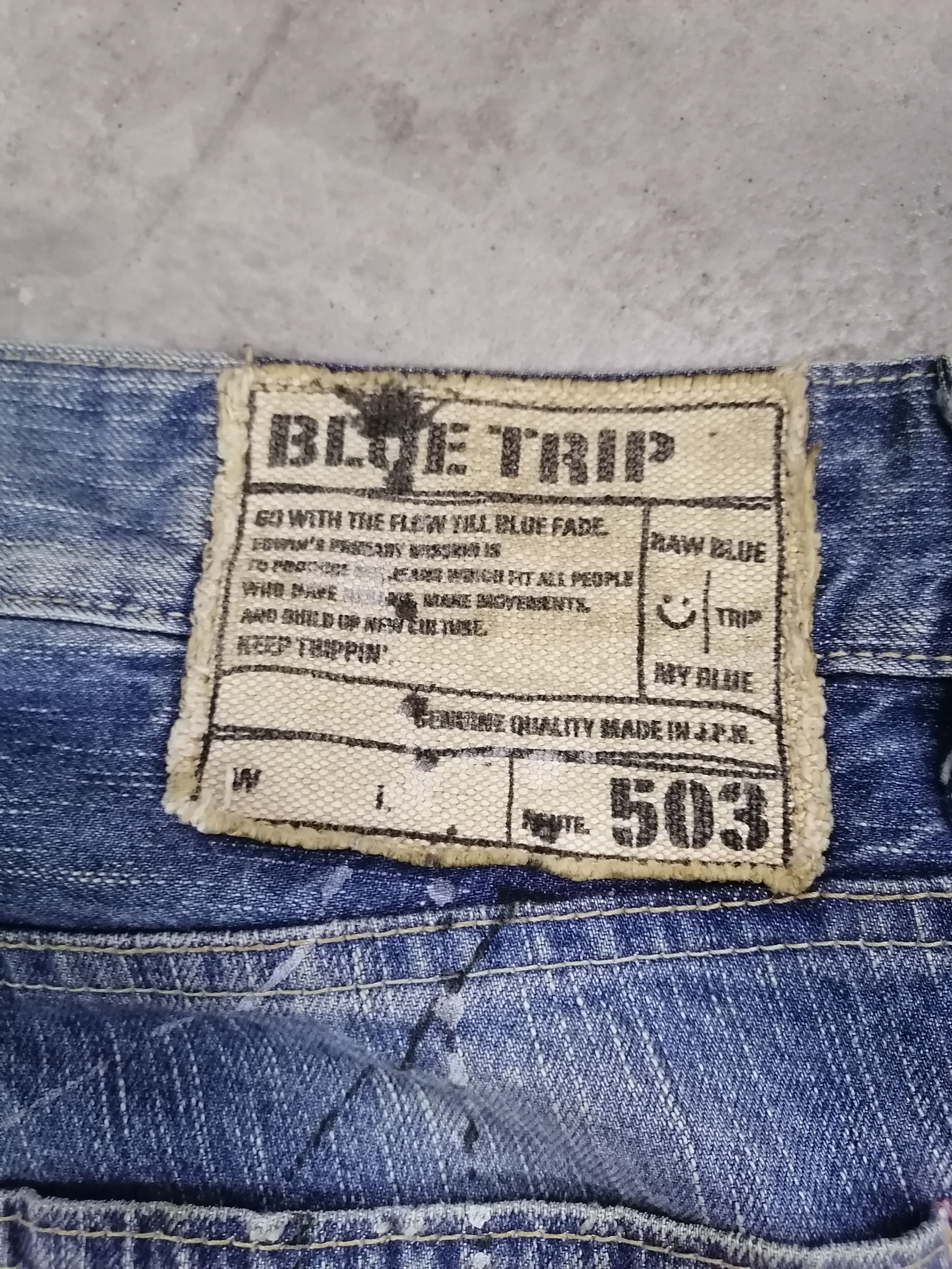 14th Addiction × If Six Was Nine Edwin 503 Ripped Splattered Distressed Denim Pants Size US 34 / EU 50 - 12 Thumbnail