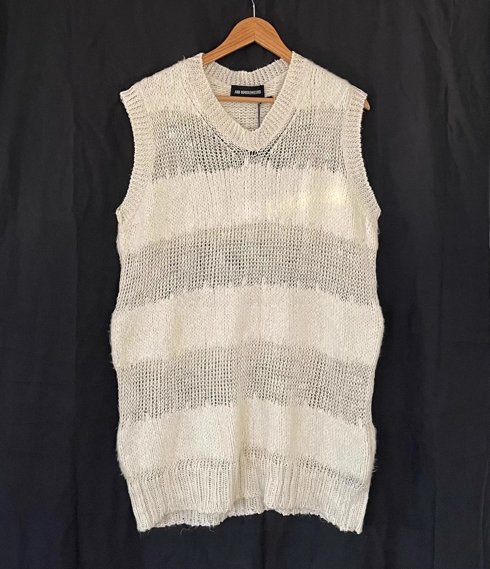 Ann Demeulemeester Ann Demeulemeester 22ss Men's Knitted Vest/Sweater Size US M / EU 48-50 / 2 - 1 Thumbnail