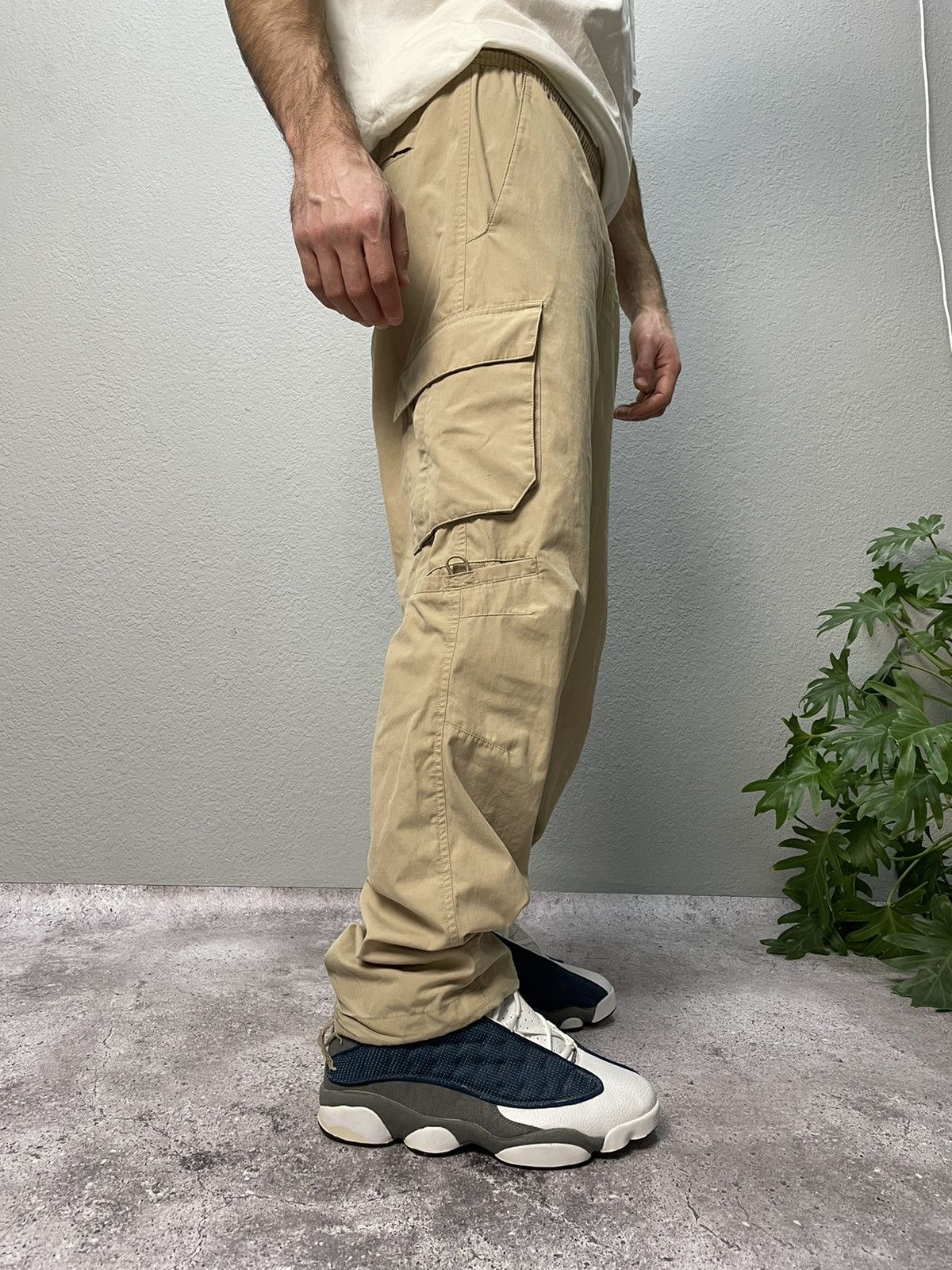 Vintage Nike Cargo Pants 00s Style Drill Baggy Fit Oversize