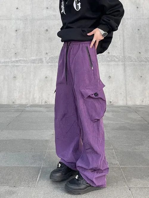 Japanese Brand Asamiya x Ahata Purple Baggy Sweatpants Size US 32 / EU 48 - 1 Thumbnail