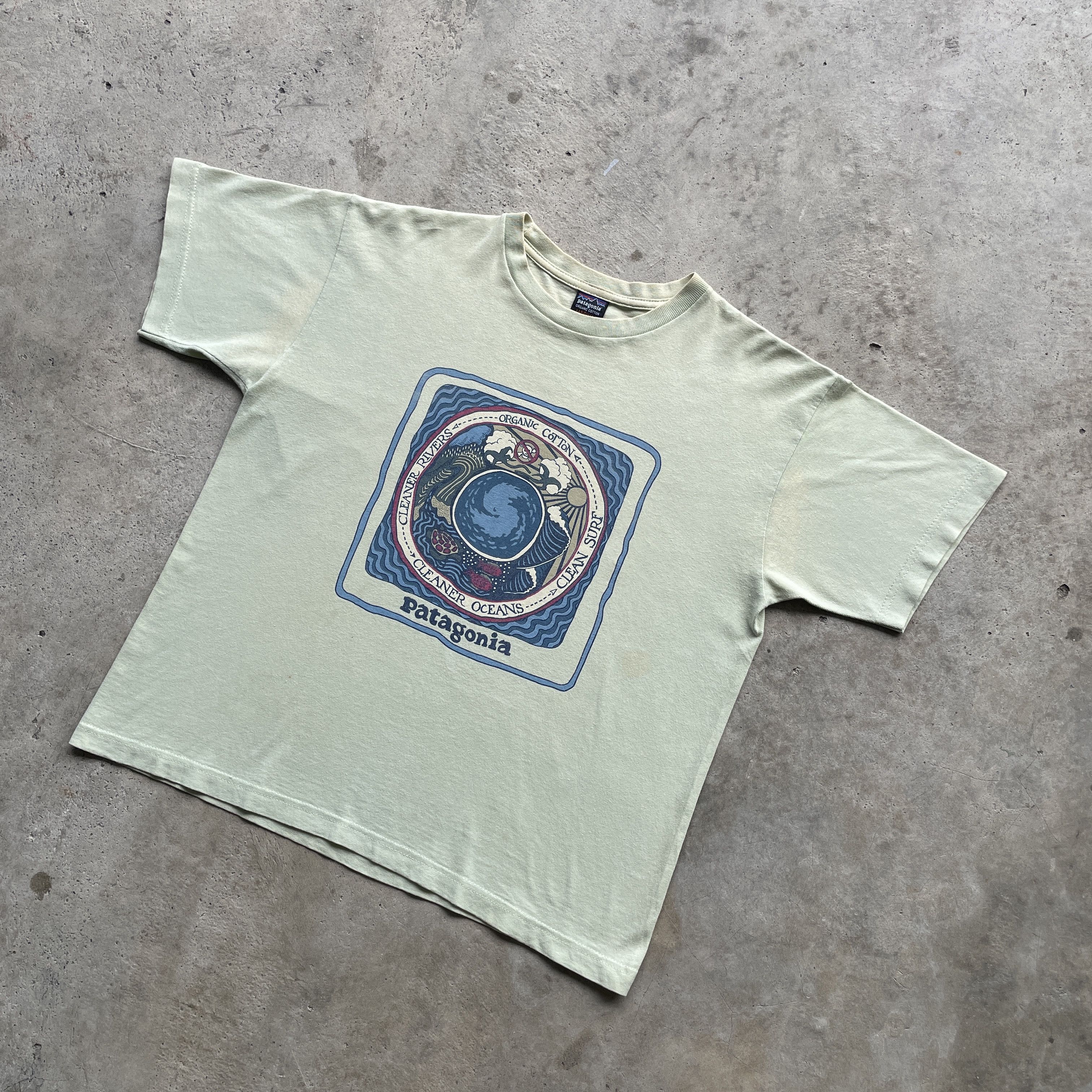 Patagonia 90S VTG PATAGONIA BIG LOGO CLEANER RIVER/OCEAN CLEAN SURF Size US S / EU 44-46 / 1 - 1 Thumbnail
