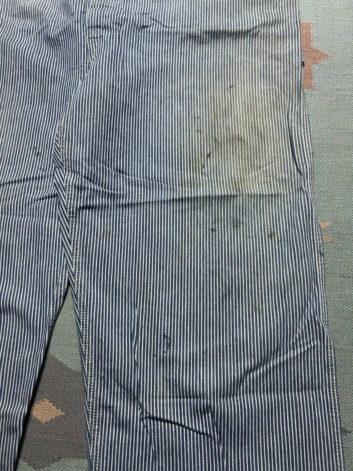 Vintage Vtg Oshkosh overalls hickory engineer stripe vestbak 50x30 Size US 44 / EU 60 - 4 Thumbnail