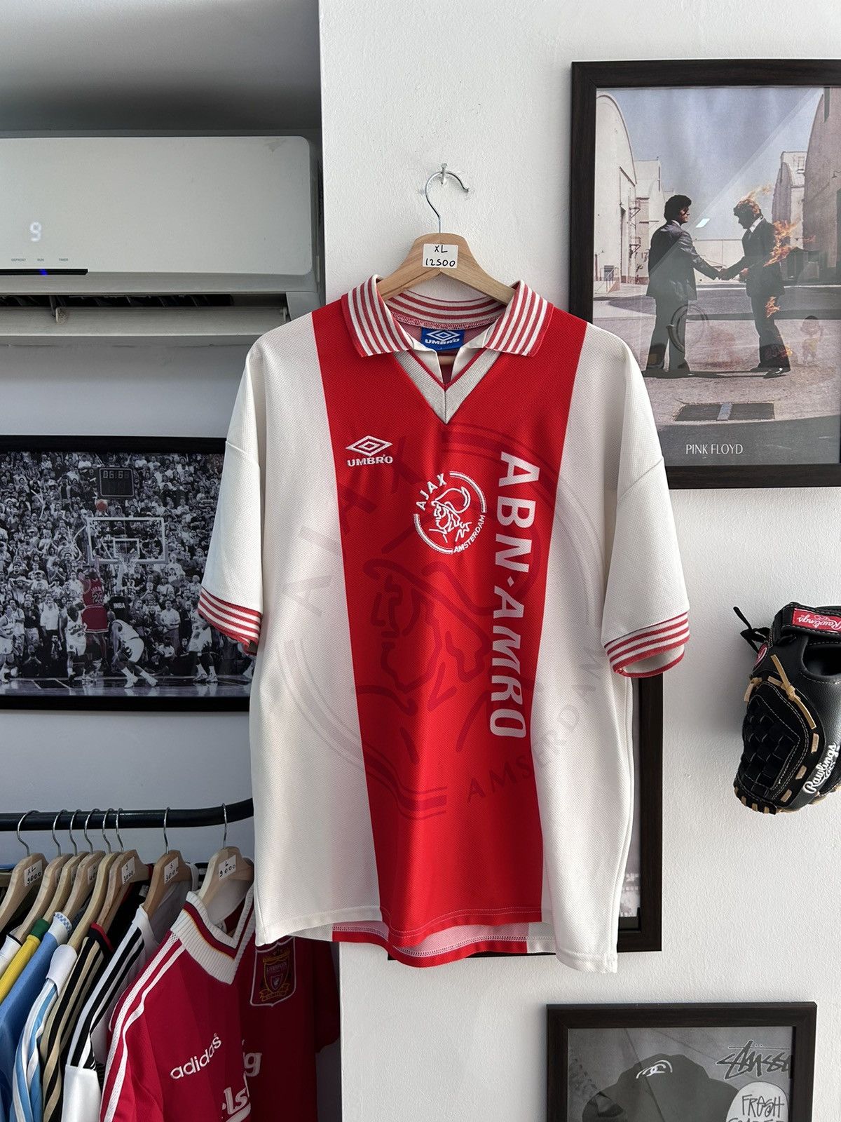 image of Soccer Jersey x Umbro Ajax 1994/95 Home Kit in Red, Men's (Size XL)