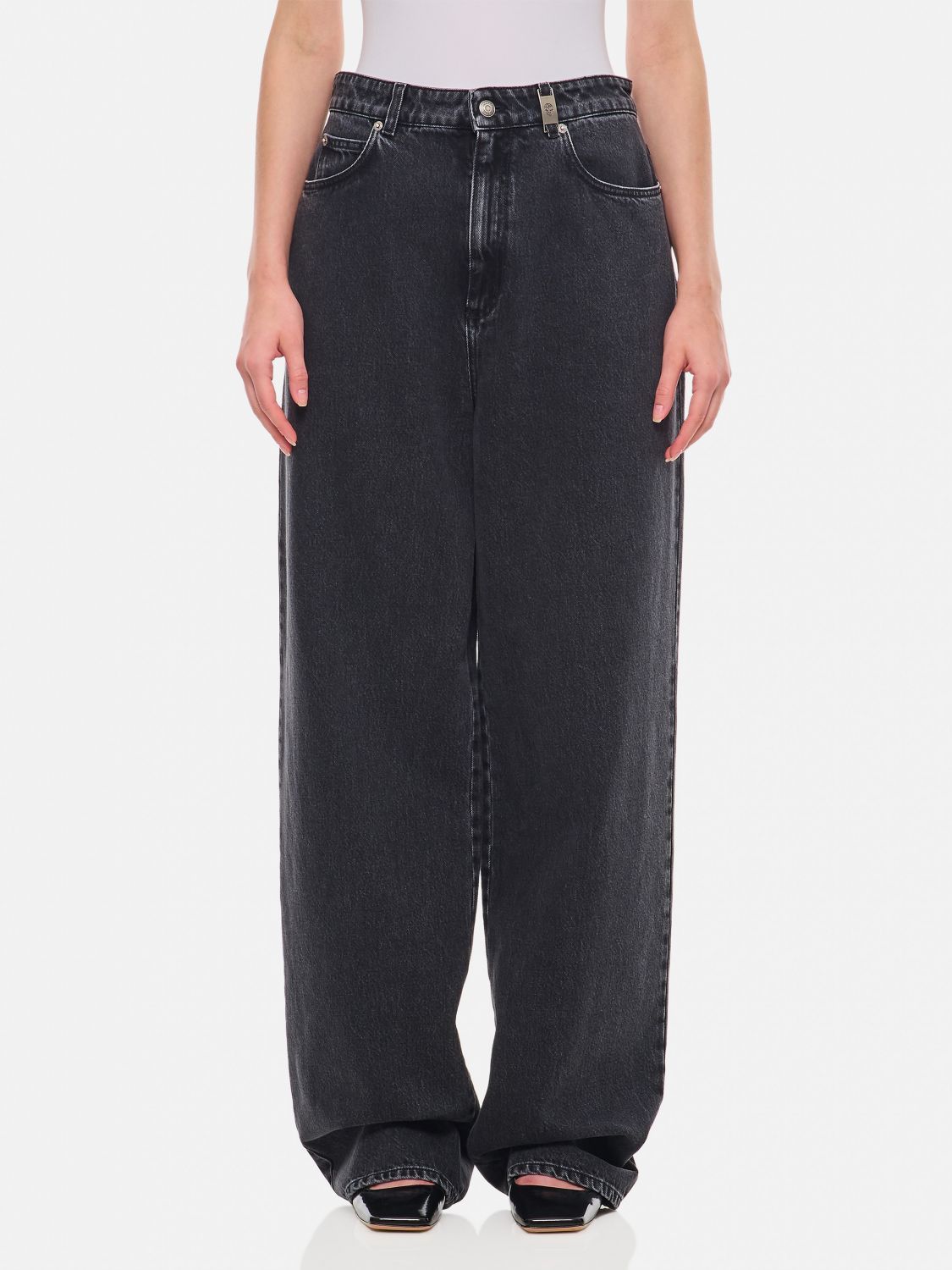 Alexander McQueen o1s22i1n1024 Loose Fit Jeans in Black Size 25" / US 0 / IT 36 - 1 Thumbnail