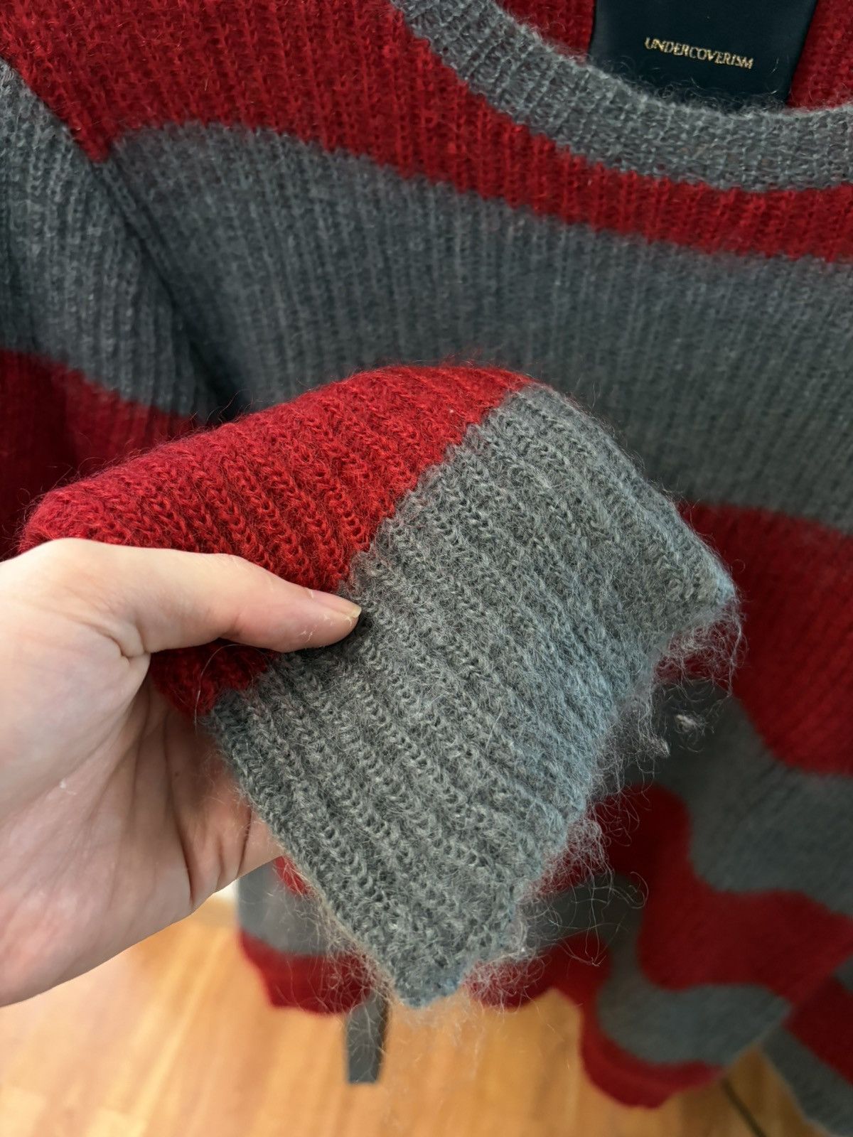 Undercover AW14 Striped Mohair Freddy Krueger Knit Size US M / EU 48-50 / 2 - 3 Thumbnail