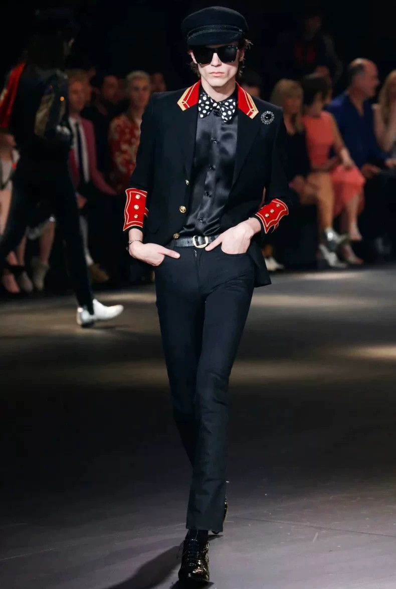 Saint Laurent Paris Saint Laurent Paris16fw Matte Mulberry Silk Darth Vader Sh Size S / US 4 / IT 40 - 9 Thumbnail