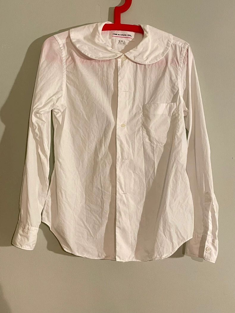 Comme des Garcons Comme Des Garcons Classic White Shirt Big Round Neck Girl Size S / US 4 / IT 40 - 5 Thumbnail