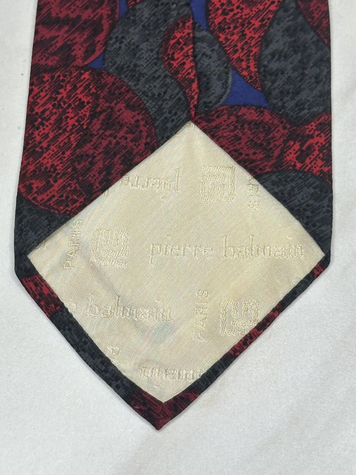 Pierre Balmain Vintage Pierre Balmain Paris 100% Italian silk tie red/grey Size ONE SIZE - 3 Thumbnail