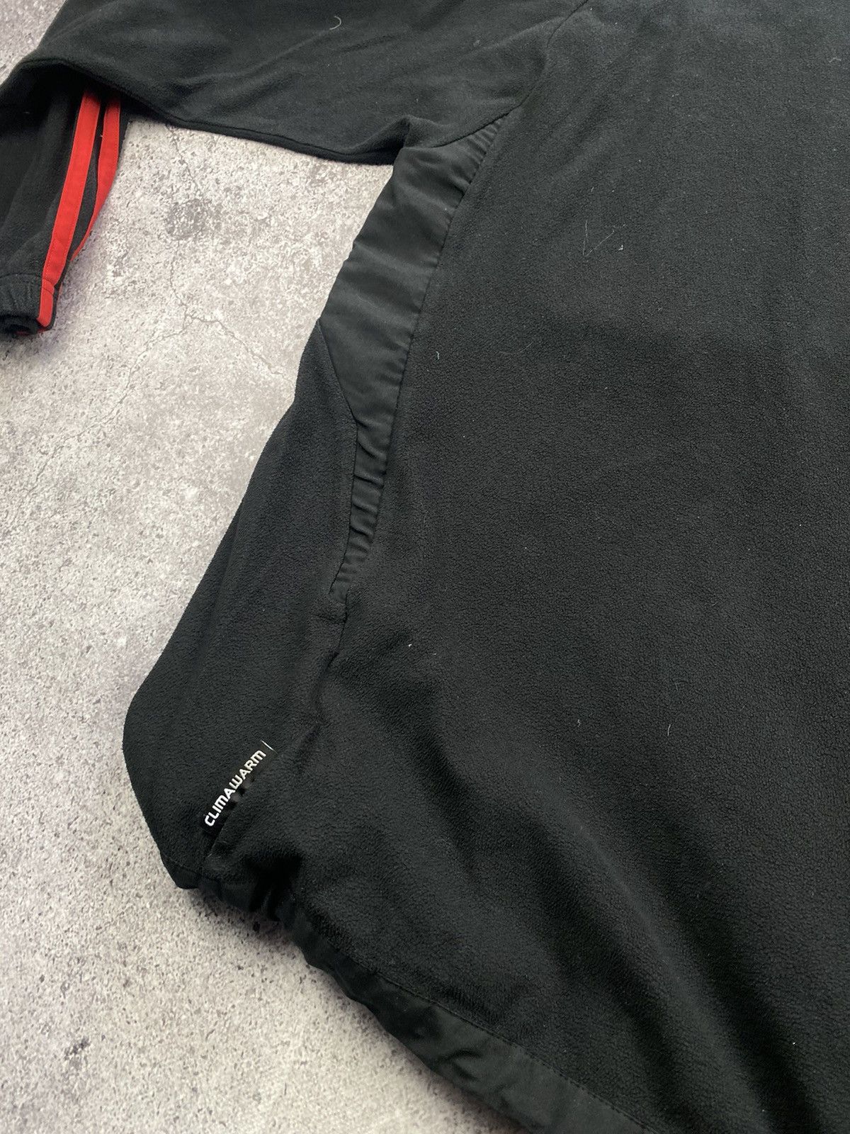 Adidas 💥 Vintage Adidas Ac Milan Halfzip Fleece Jacket Size US M / EU 48-50 / 2 - 12 Thumbnail