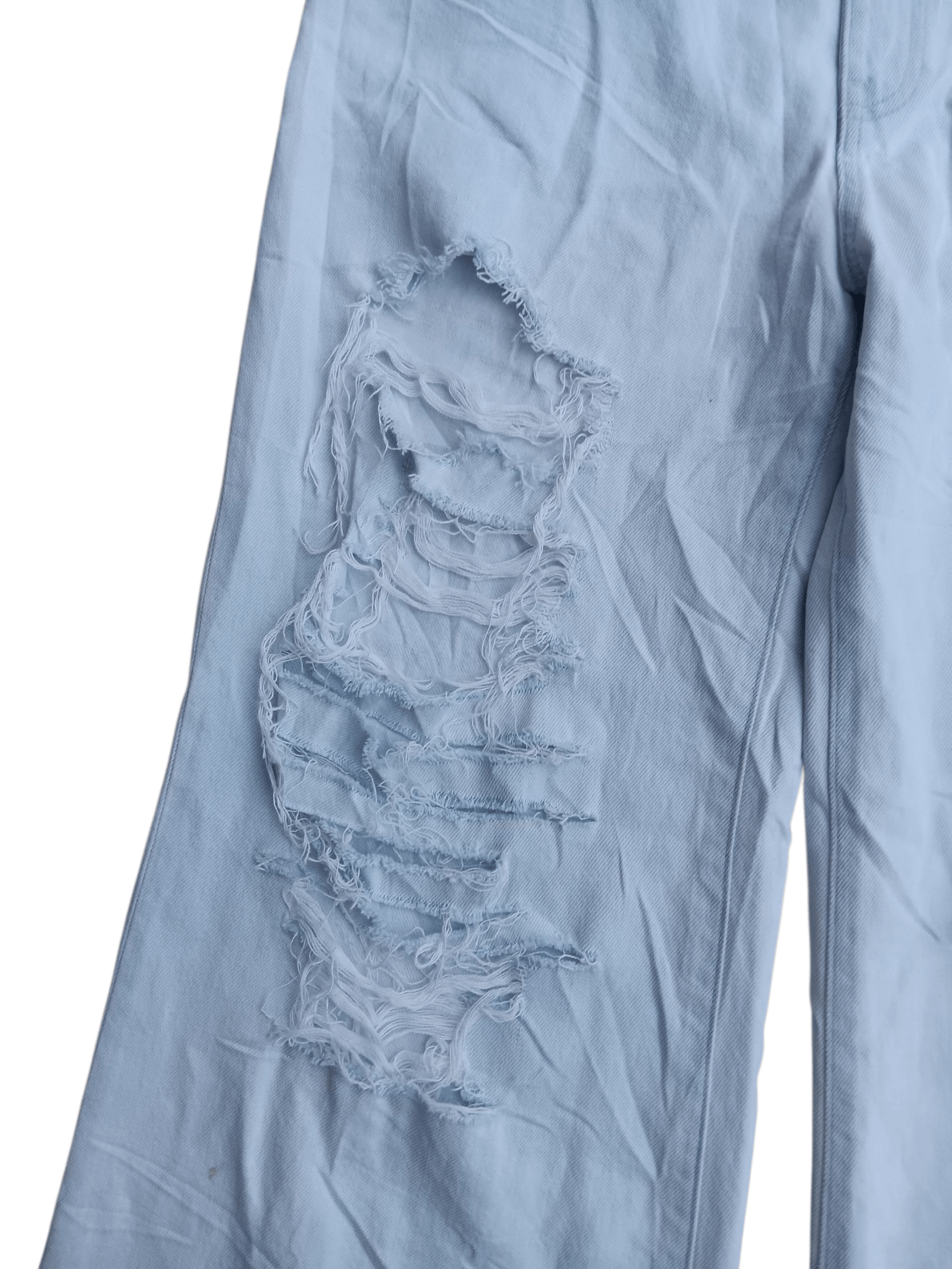 Lad Musician 🤝NEED GONE🤝Splatter distressed baggy light blue jeans Size US 32 / EU 48 - 4 Thumbnail
