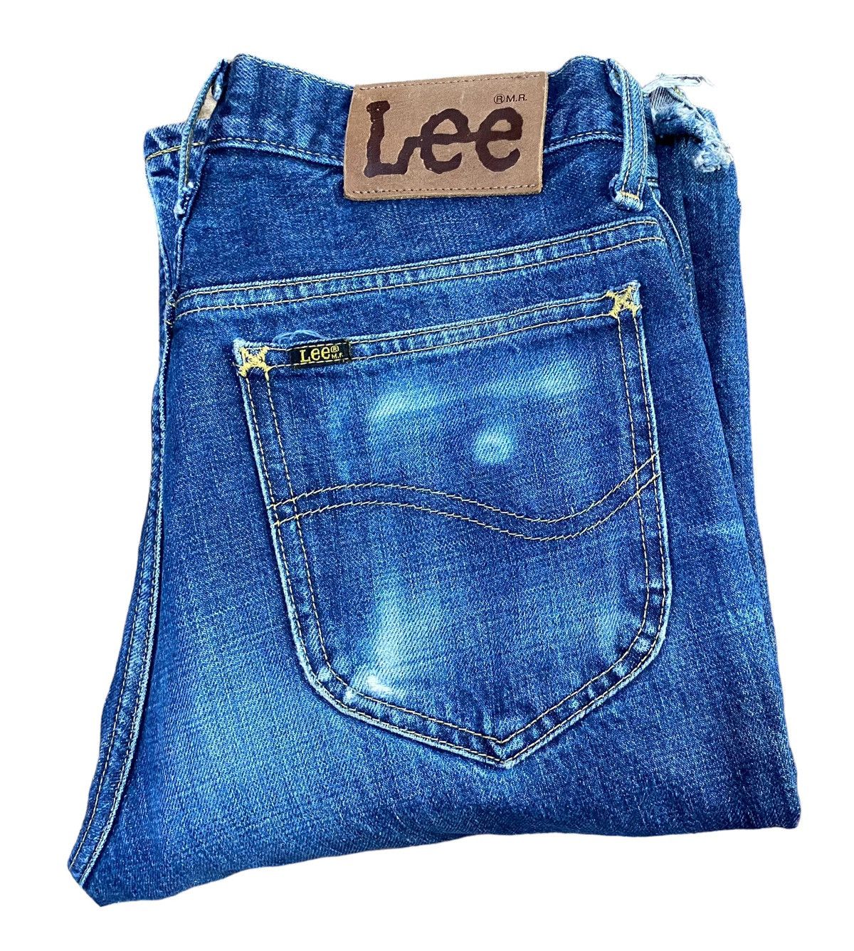 Lee Vintage Lee Boot Cut Flare Distressed Jeans W30” Size US 30 / EU 46 - 13 Thumbnail