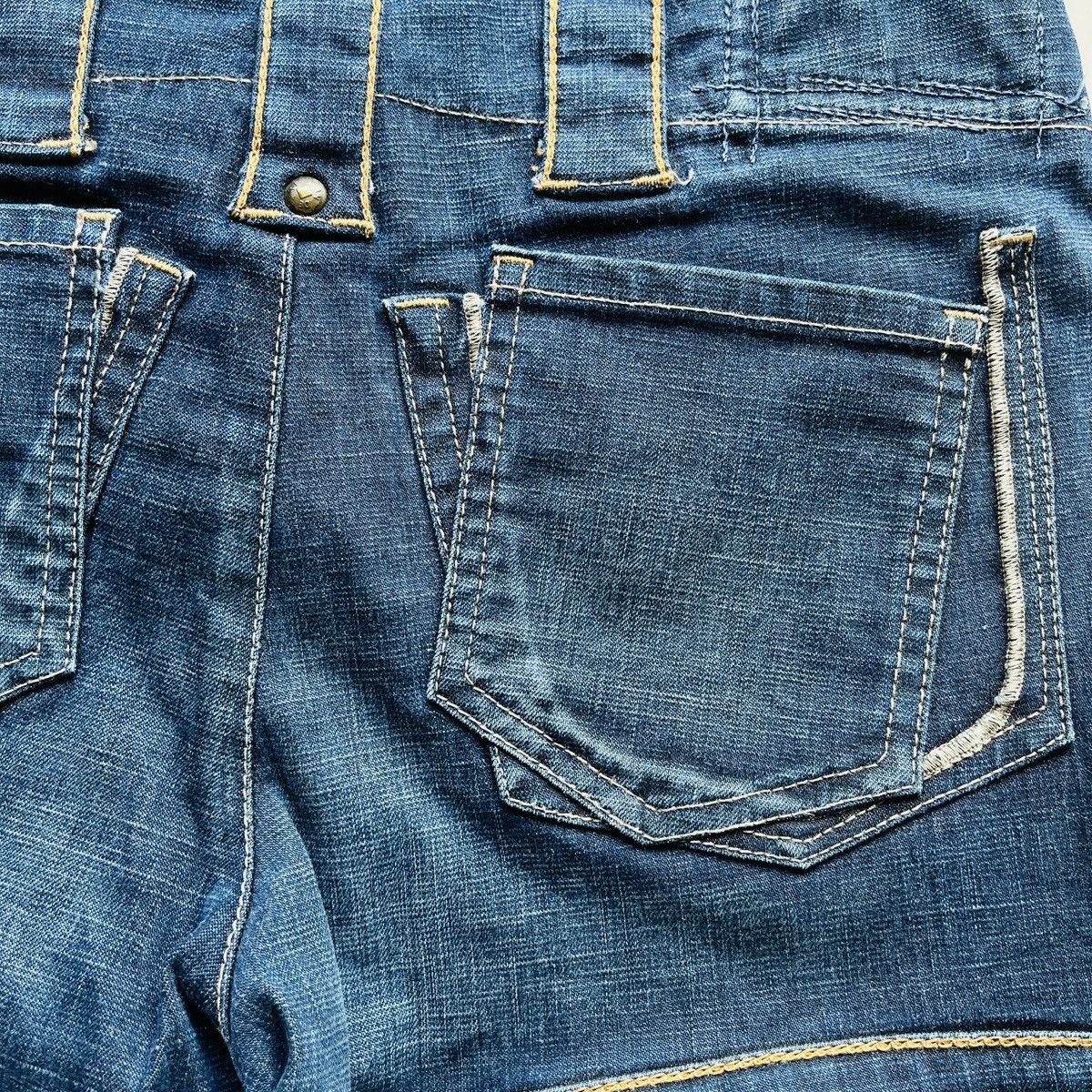 Marithe + Francois Girbaud Spectacular MFG Flared Bondage Heavy Denim Jeans Size US 30 / EU 46 - 15 Thumbnail