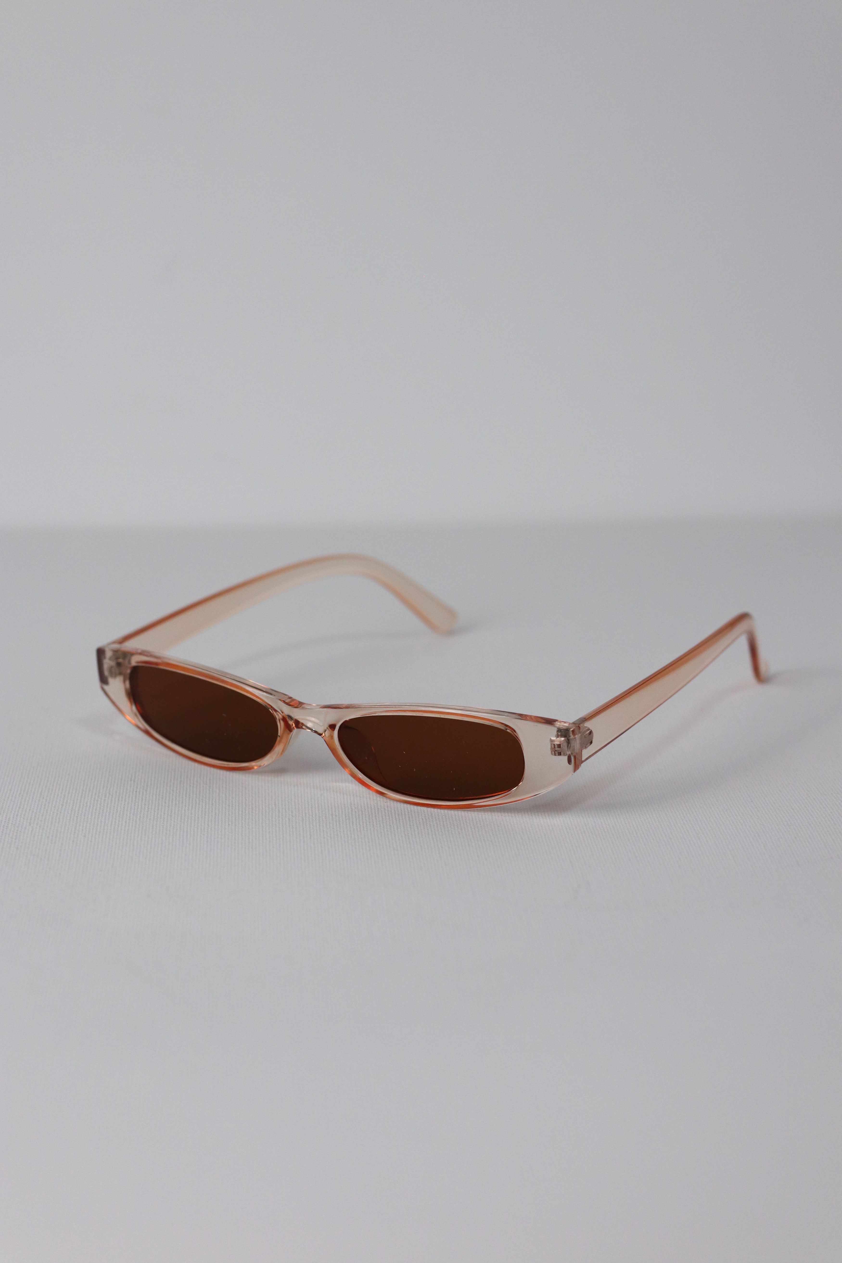 Japanese Brand Y2k Avant Garde Futuristic Rectangle Champagne Sunglasses OS Size ONE SIZE - 5 Thumbnail