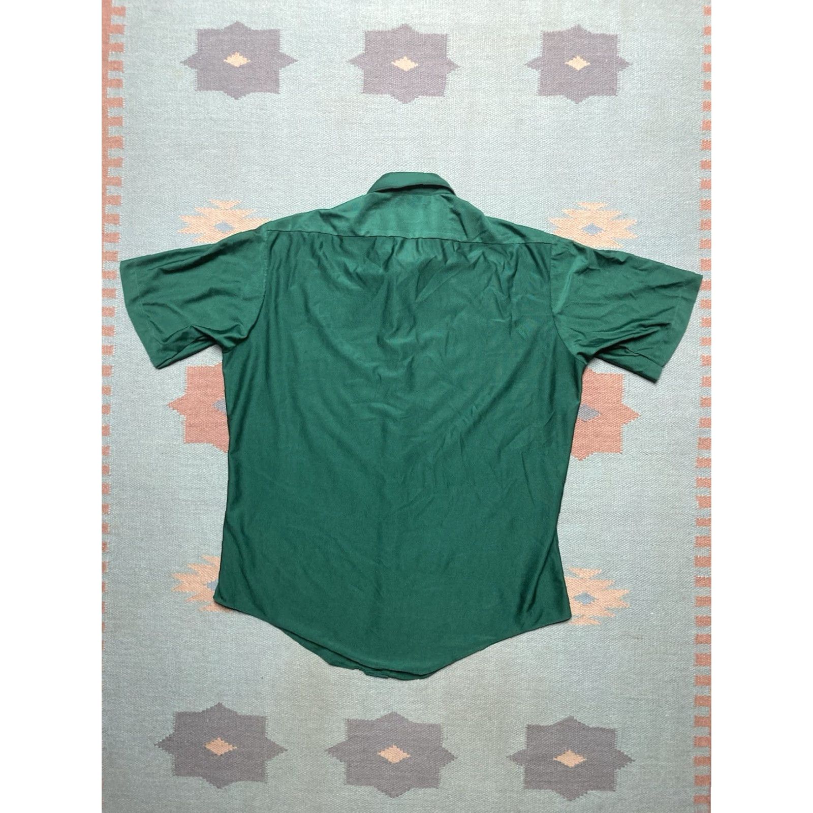 Hudson VINTAGE Hudson’s Detroit Polo Shirt Green 80s Short Sleeve Large Mens XLarge? Size US L / EU 52-54 / 3 - 6 Thumbnail