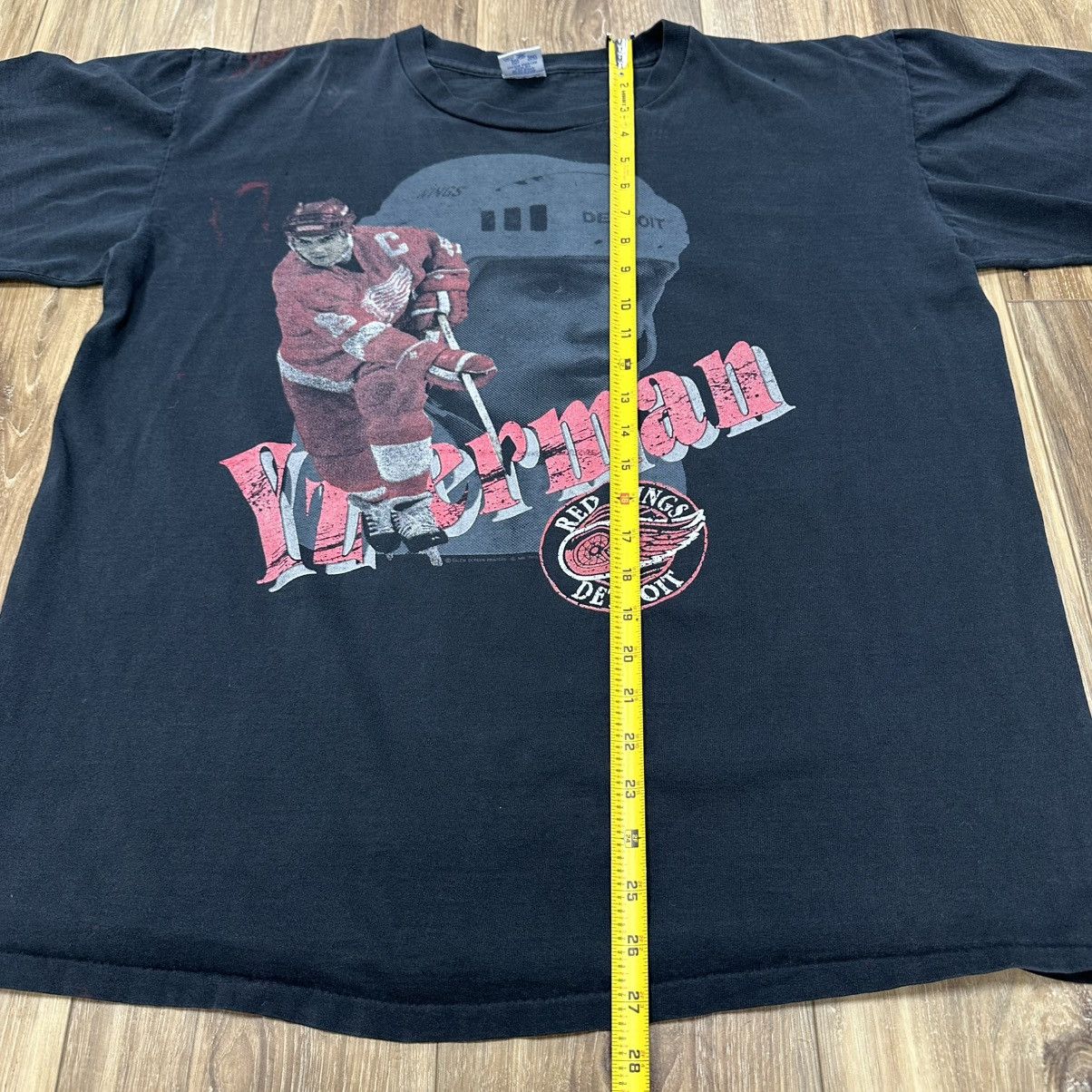 Salem Sportswear VTG 1989 Salem Sportswear Detroit Red Wings Yzerman Shirt Size US XL / EU 56 / 4 - 8 Thumbnail